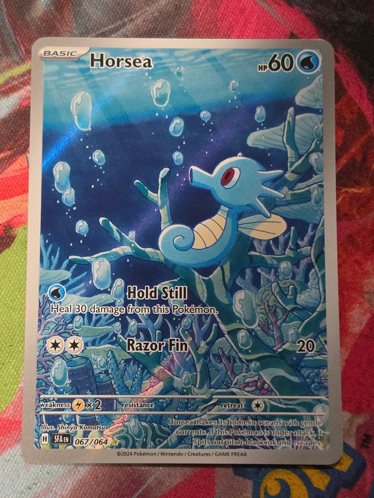 Horsea Illustration Rare SV: Shrouded Fable 067/064 NM Pokemon