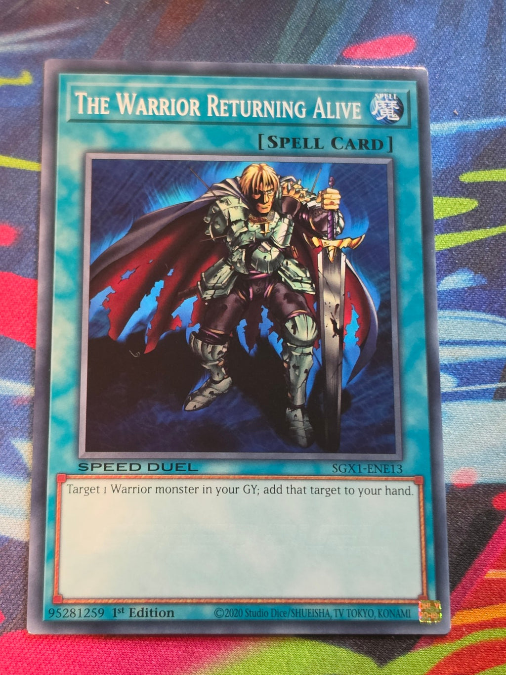 The Warrior Returning Alive Common Speed Duel GX: Duel Academy Box SGX1-ENE13 1st Edition 1st Edition LP Yu-Gi-Oh!