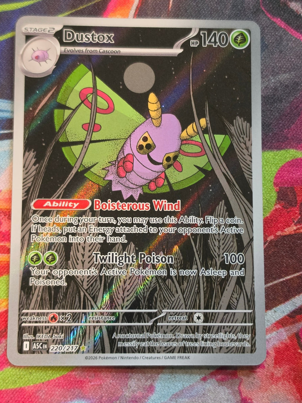 Dustox Illustration Rare ME: Ascended Heroes 220/217 NM Pokemon