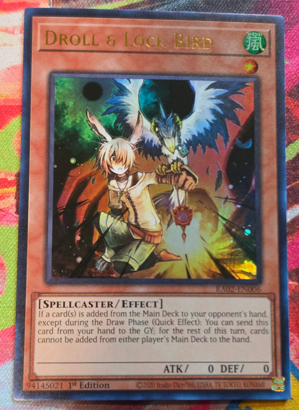Droll & Lock Bird (UR) Ultra Rare 25th Anniversary Rarity Collection II RA02-EN006 NM