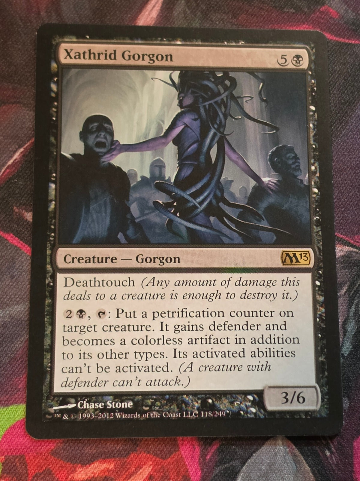 Xathrid Gorgon #118 Magic 2013 (M13) Rare LP MTG