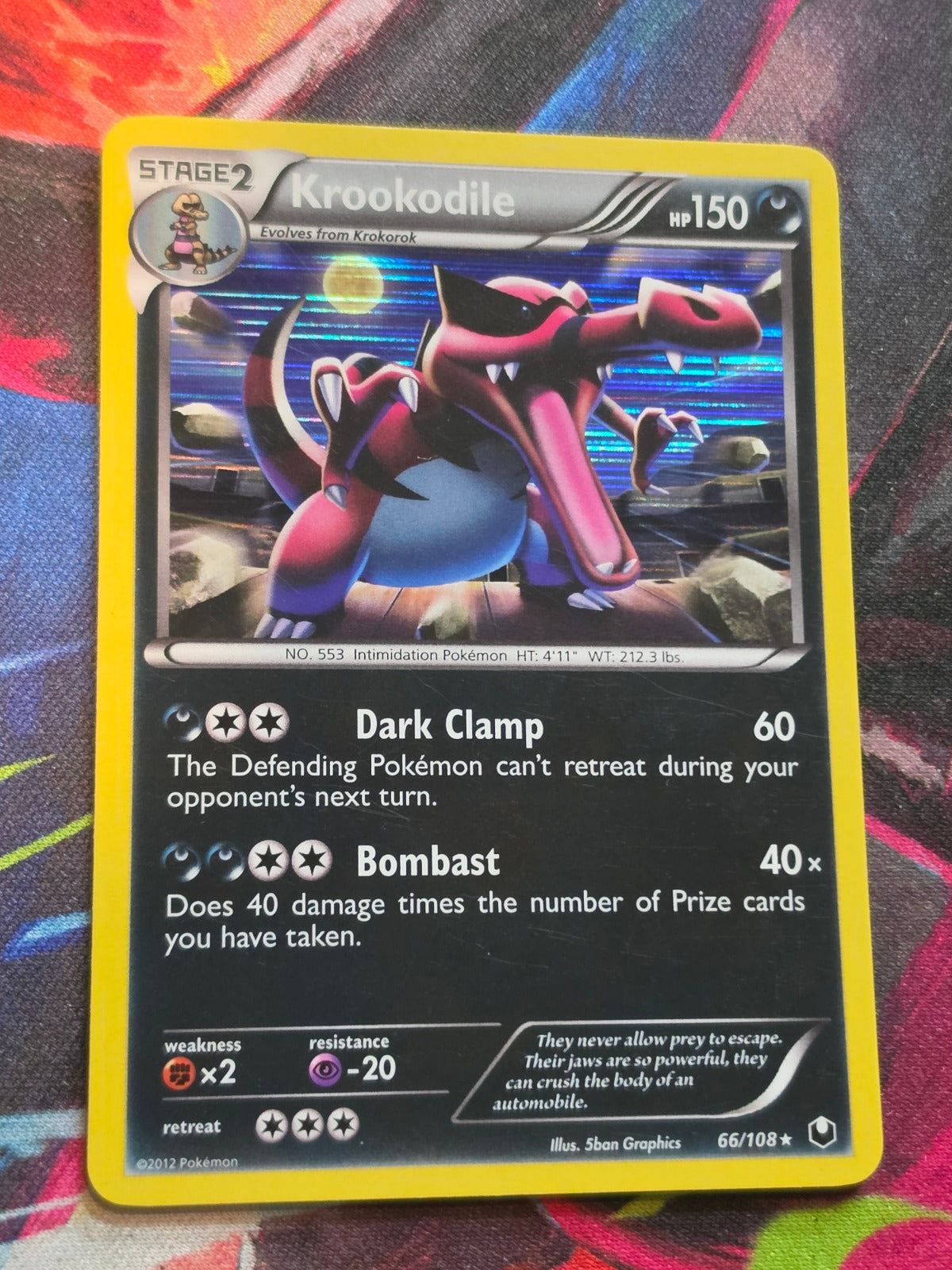Krookodile Holo Rare Dark Explorers 66/108 NM Pokemon