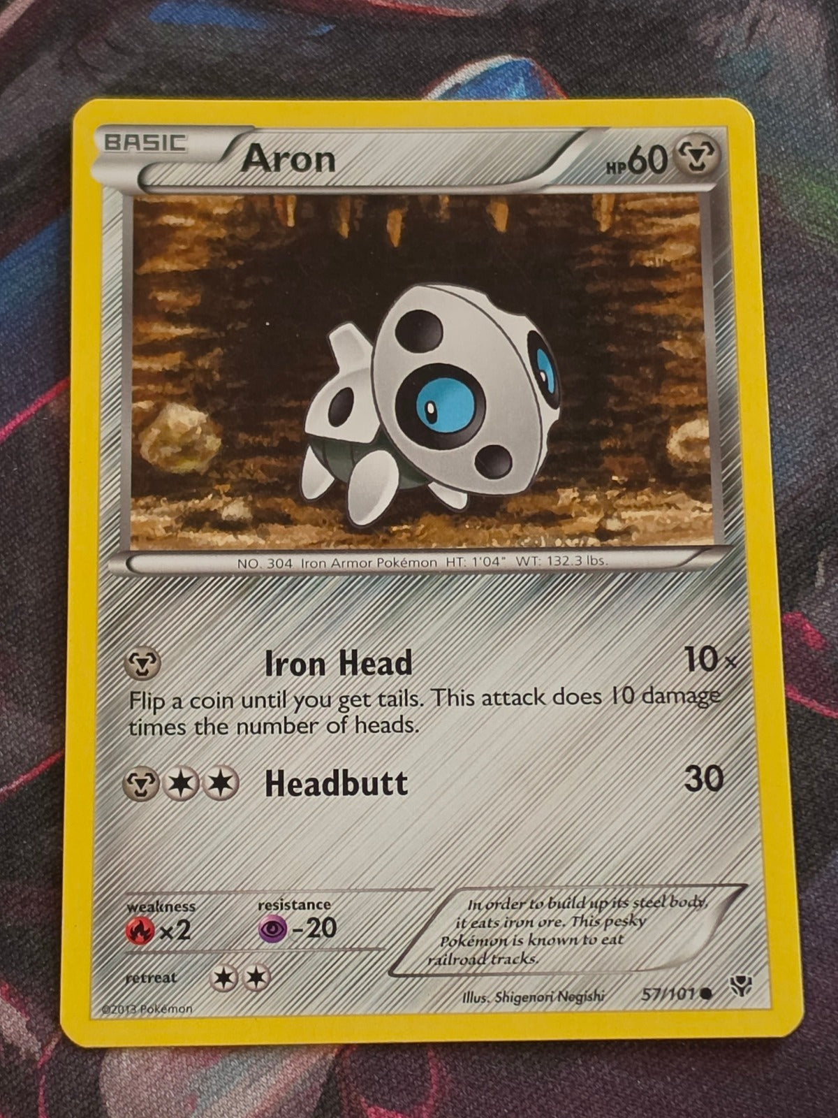 Aron - 57/101 - Plasma Blast - Common - LP - Pokemon