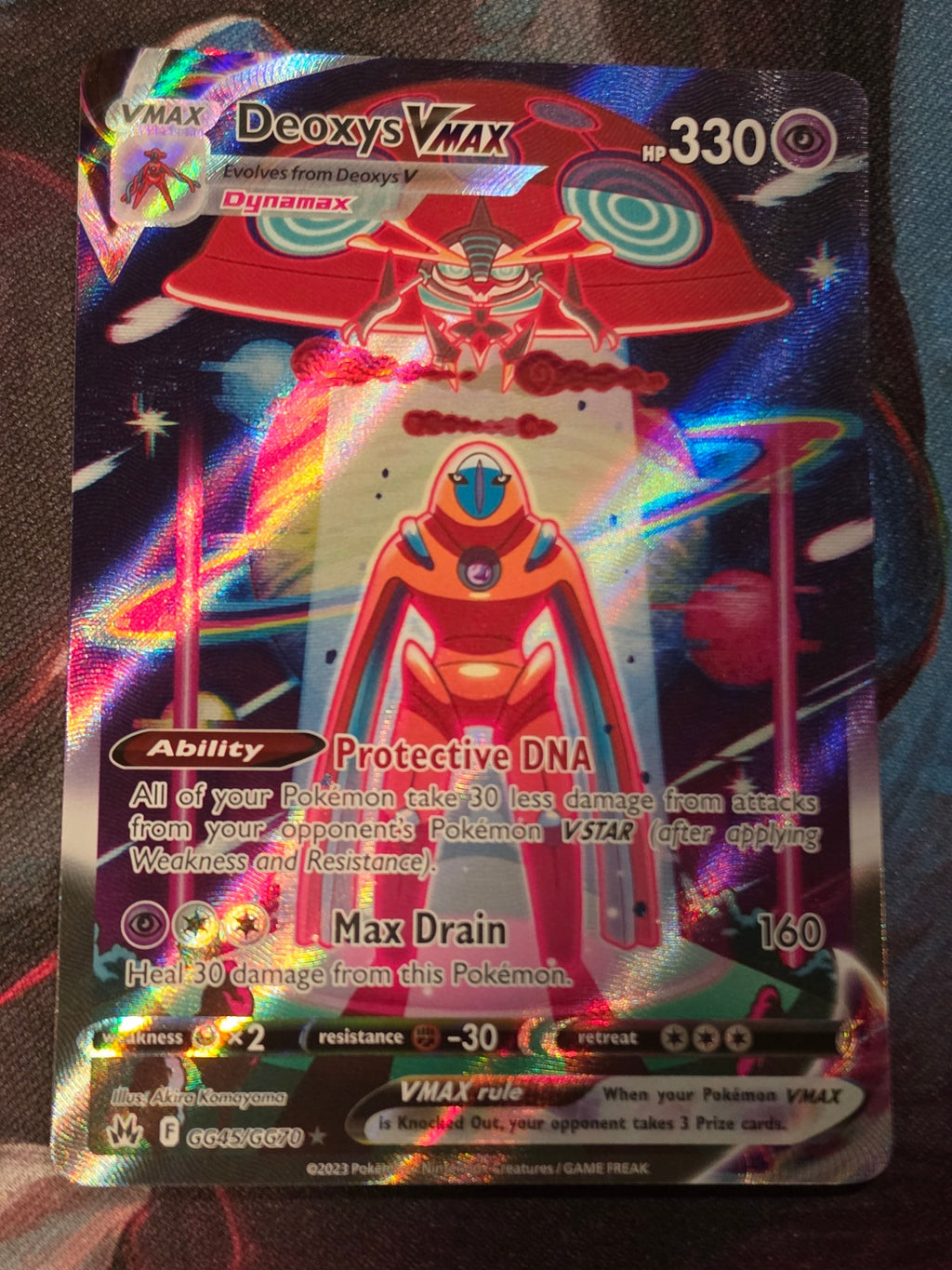 Deoxys VMAX Ultra Rare Crown Zenith Galarian Gallery GG45/GG70 NM Pokemon