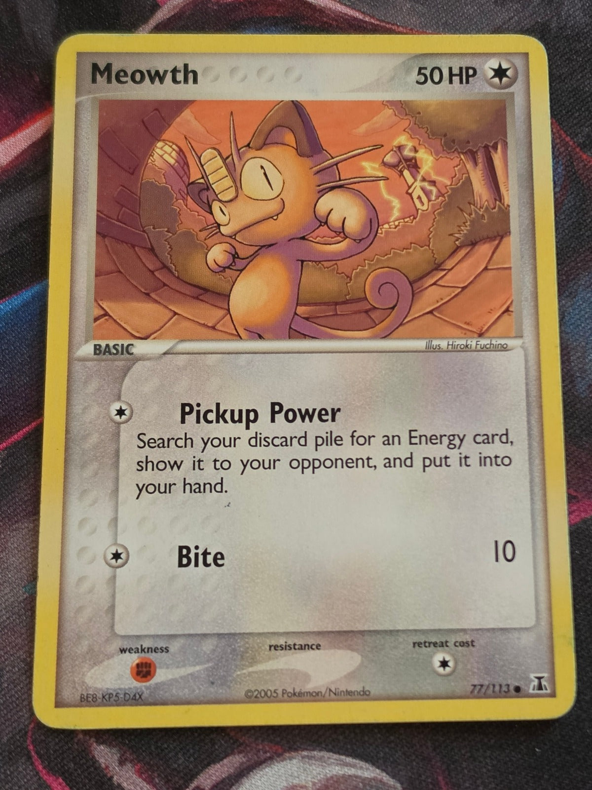Meowth - 77/113 - EX Delta Species - Common - LP - Pokemon