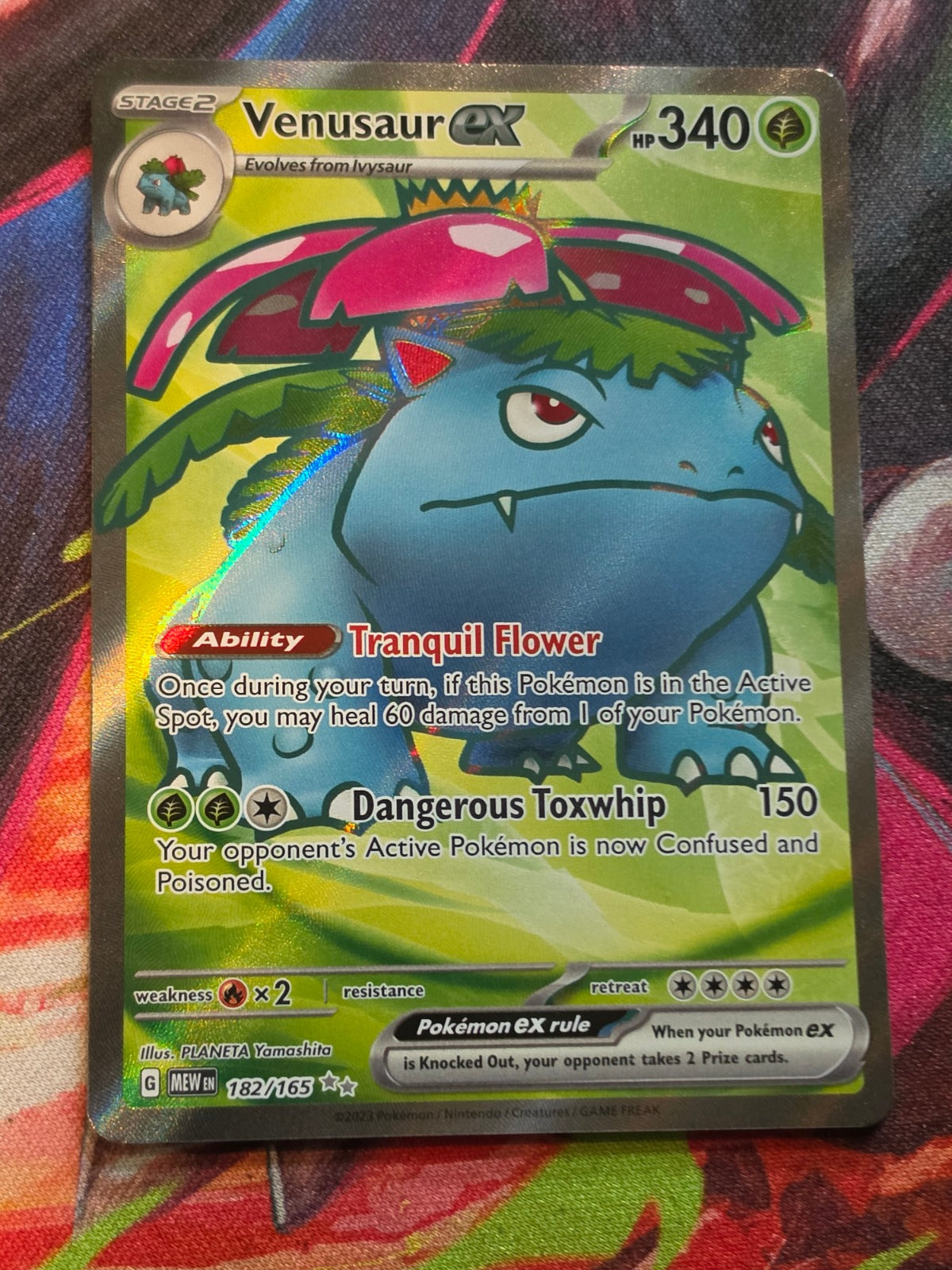 Venusaur ex Ultra Rare Scarlet & Violet 151 182/165 NM Pokemon