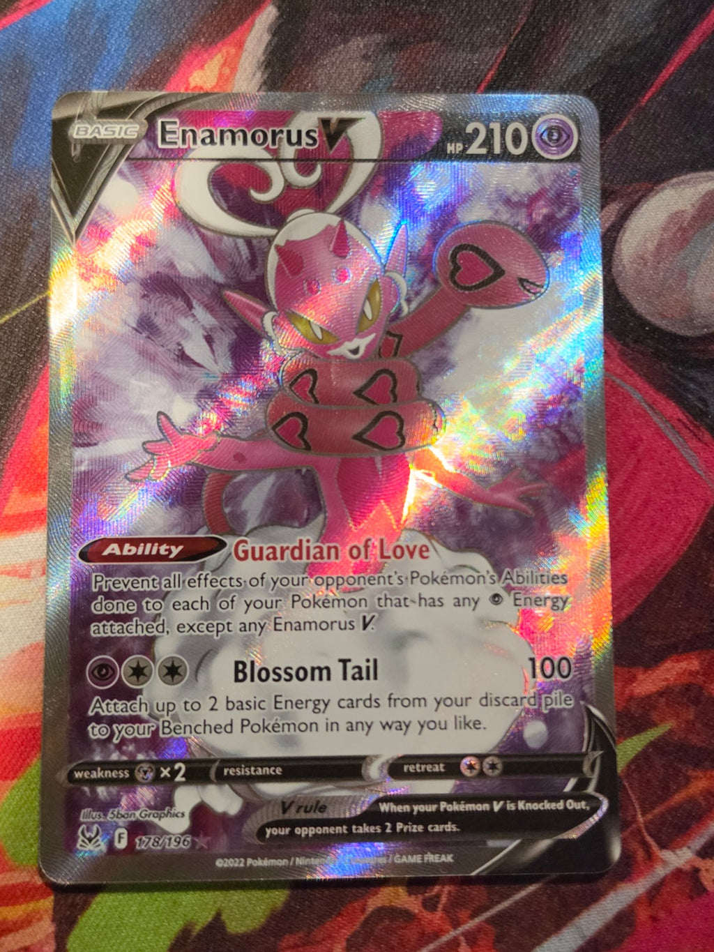 Enamorus V Full Art Ultra Rare Lost Origin 178/196 NM Pokemon