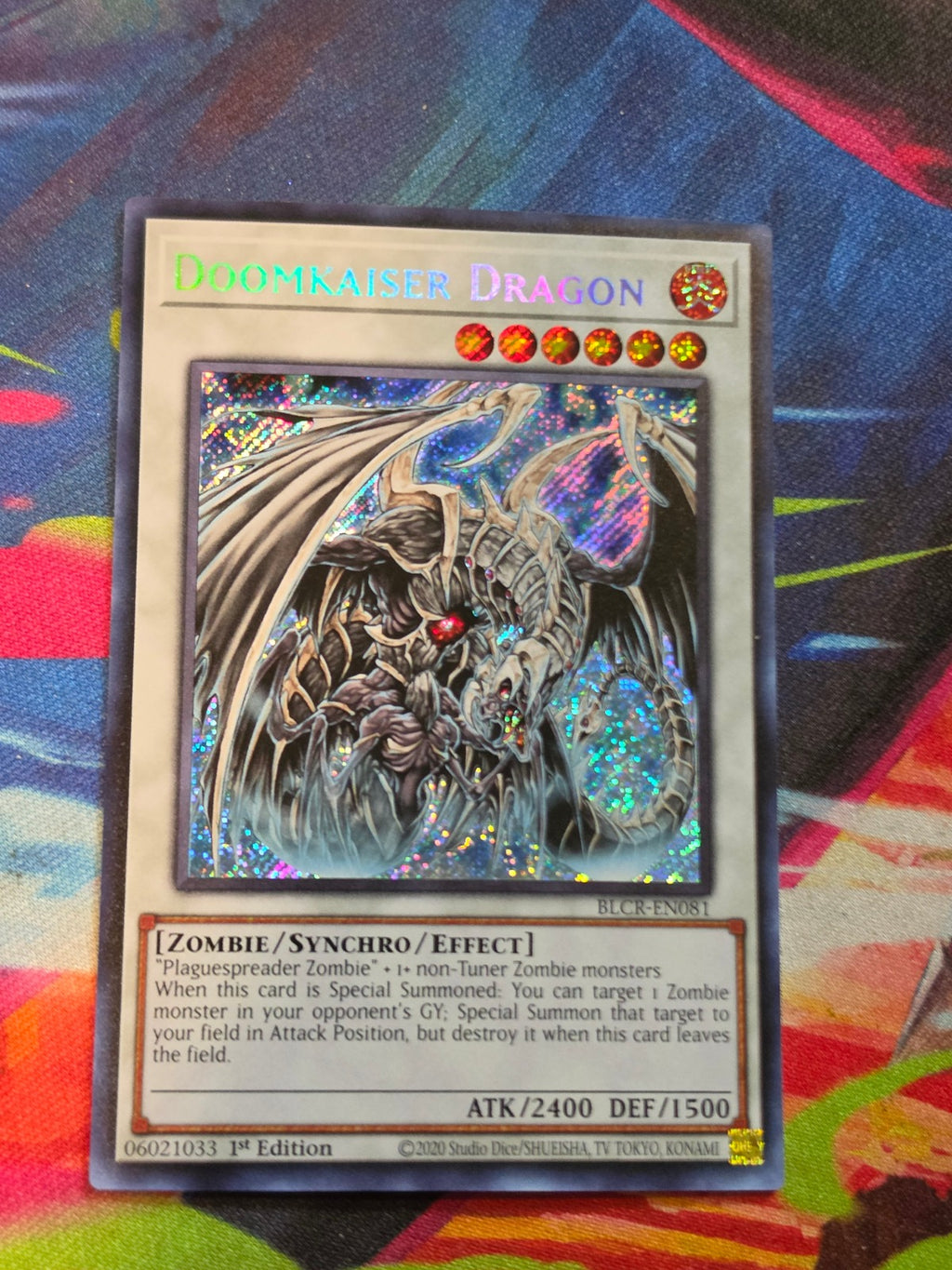 Doomkaiser Dragon Secret Rare Battles of Legend: Crystal Revenge BLCR-EN081 LP