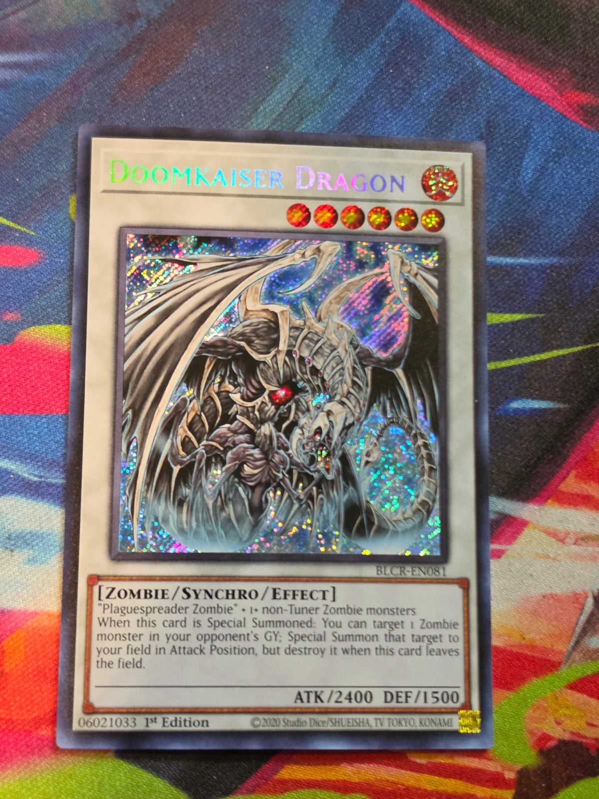 Doomkaiser Dragon Secret Rare Battles of Legend: Crystal Revenge BLCR-EN081 LP