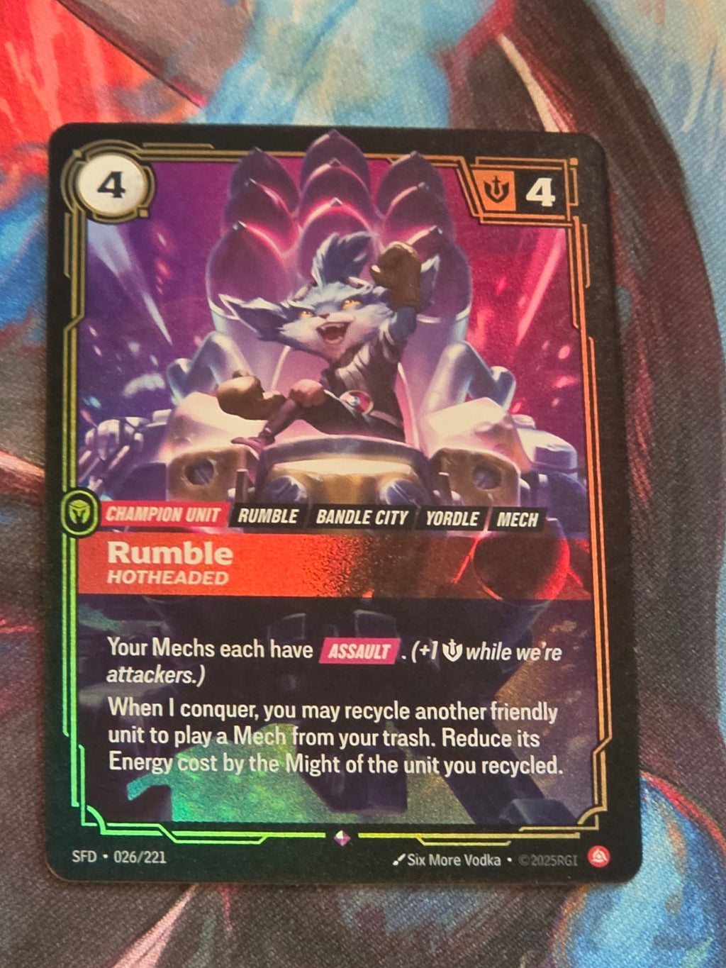 Rumble, Hotheaded - 026/221 - Spiritforged - Rare - NM