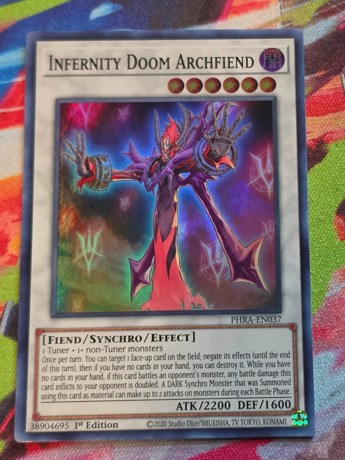 Infernity Doom Archfiend Super Rare Phantom Rage PHRA-EN037 LP