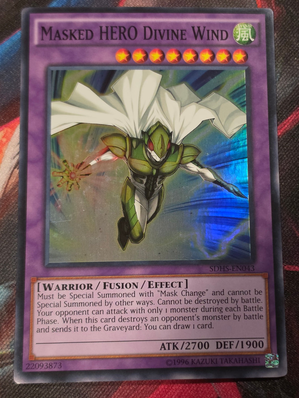 Masked HERO Divine Wind Super Rare Structure Deck: HERO Strike SDHS-EN043 LP