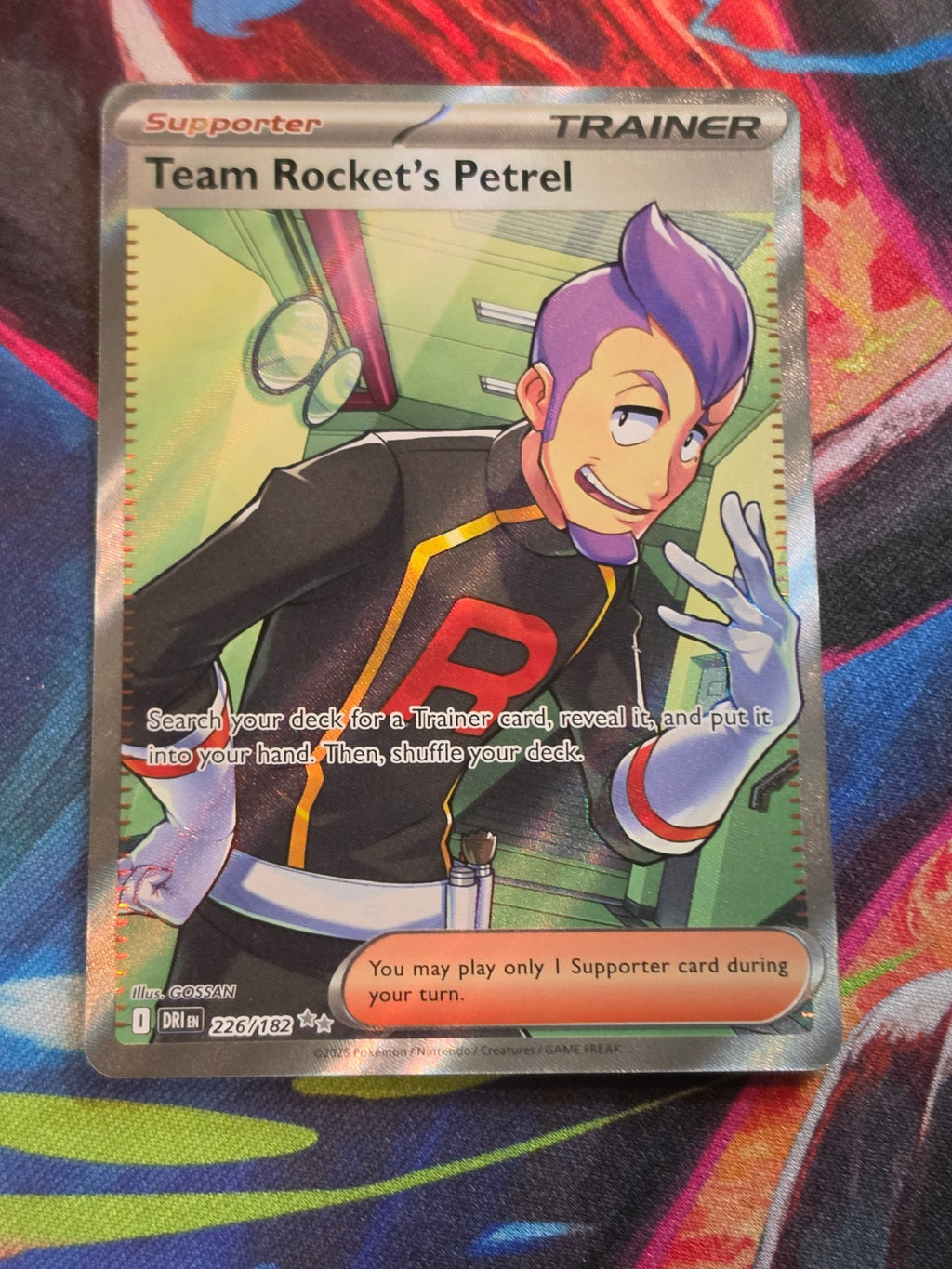 Team Rocket's Petrel Ultra Rare Destined Rivals 226/182 NM Pokemon