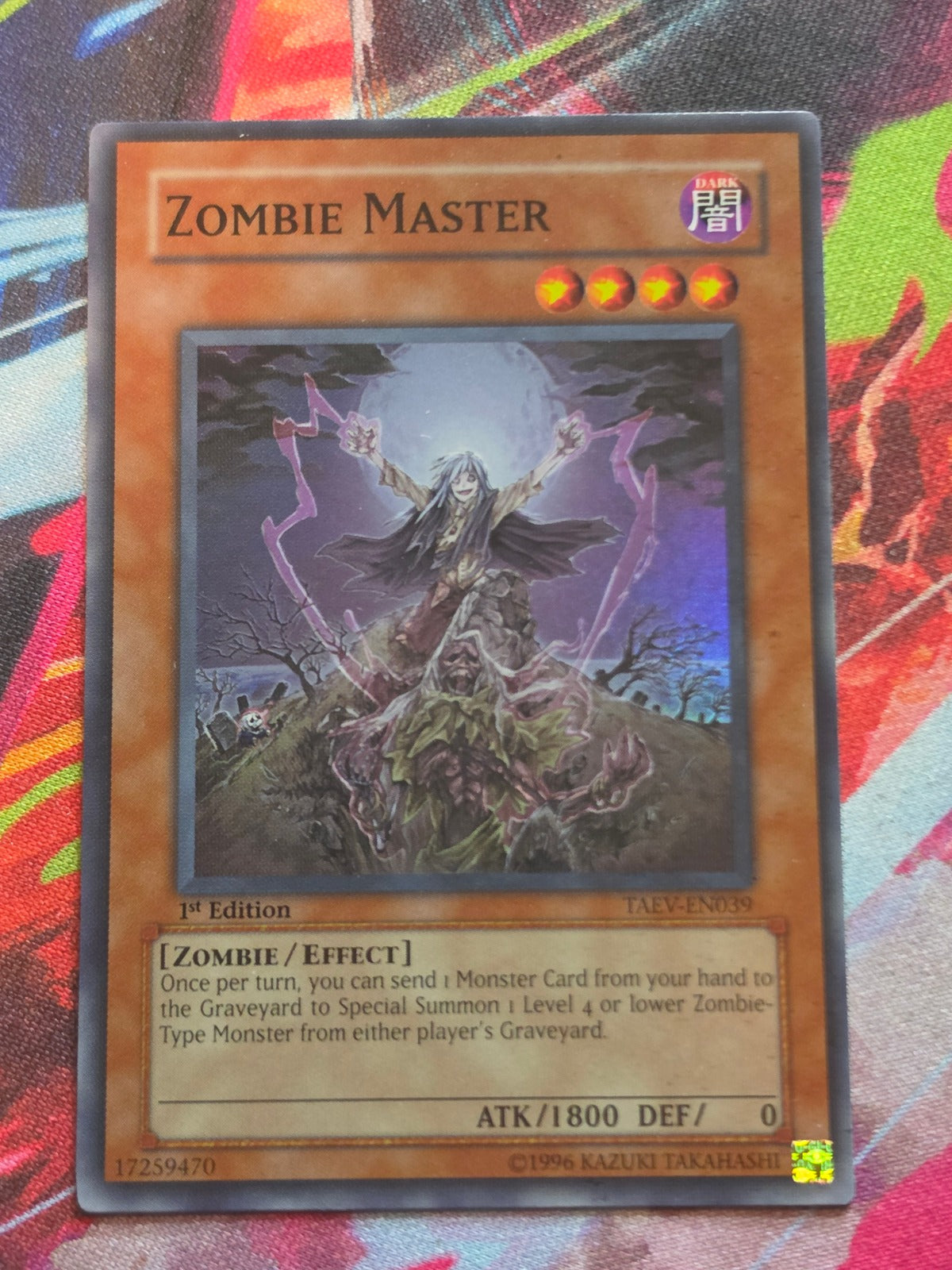 Zombie Master Super Rare Tactical Evolution TAEV-EN039 1st Edition MP Yu-Gi-Oh!