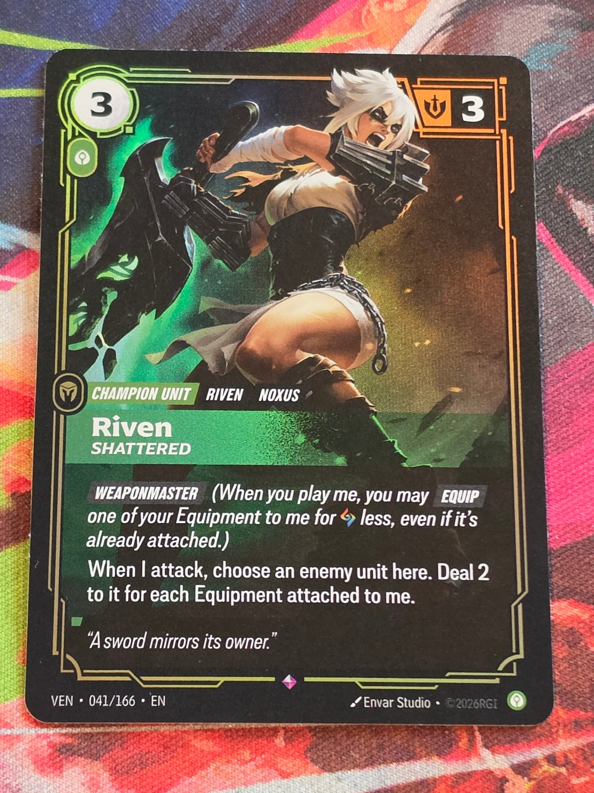 Riven, Shattered - 041/166 - Vendetta - Rare - NM