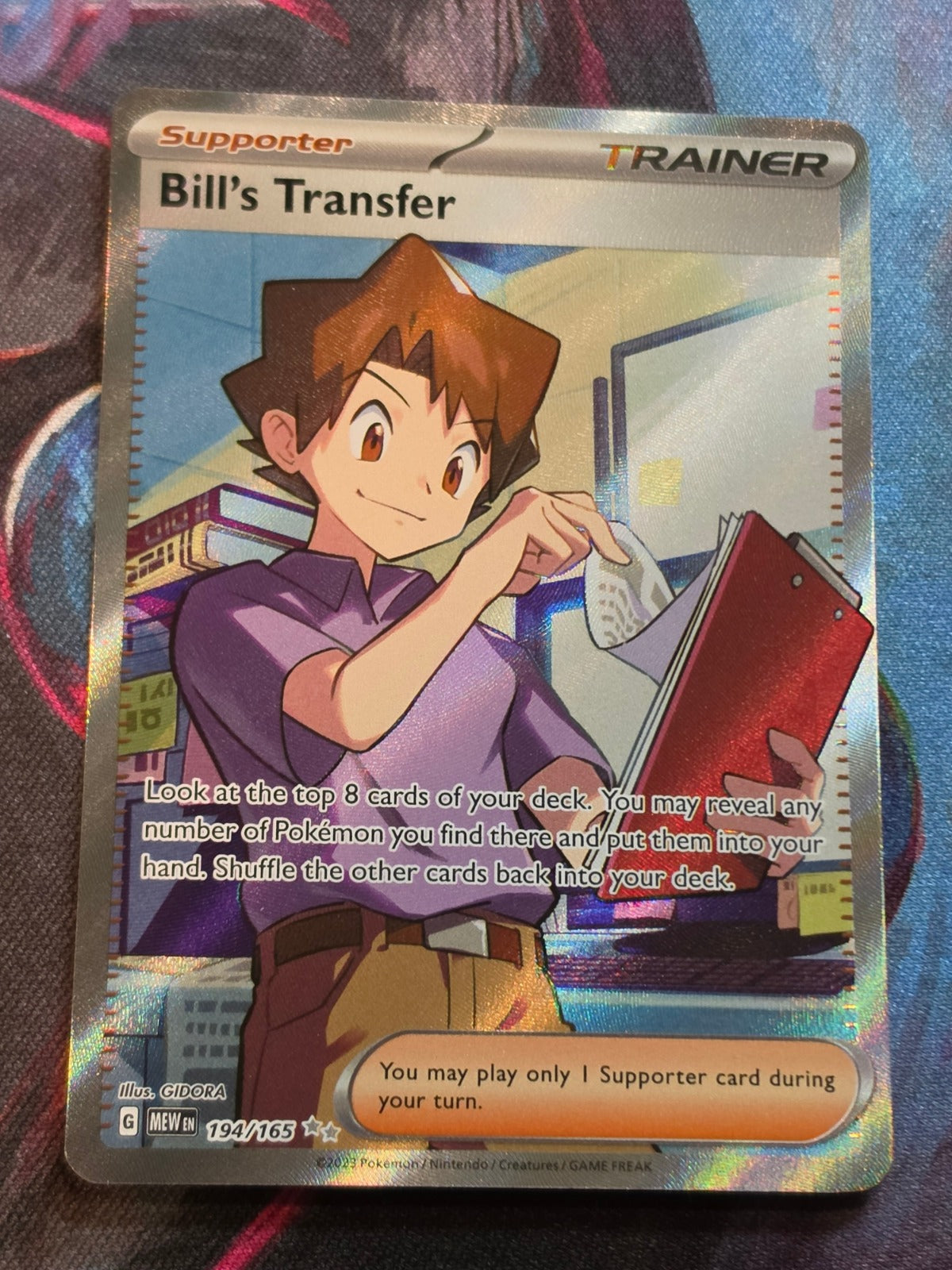 Bill's Transfer Ultra Rare Scarlet & Violet 151 194/165 NM Pokemon