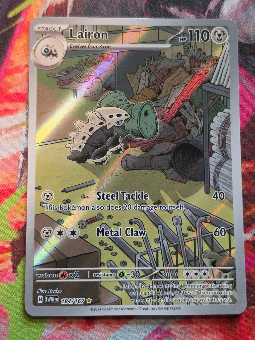 Lairon Illustration Rare SV06: Twilight Masquerade 184/167 NM Pokemon