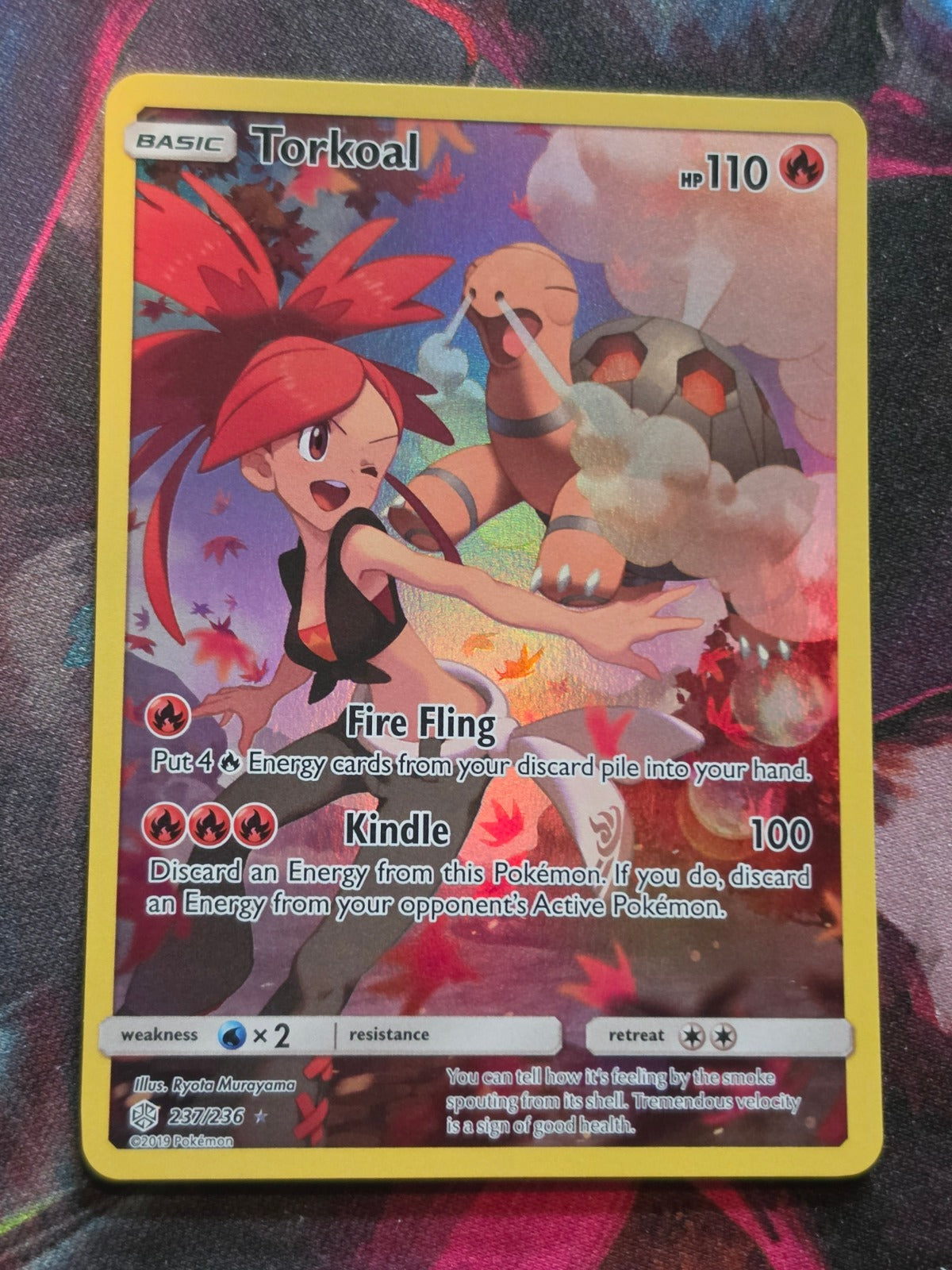 Torkoal Secret Rare Cosmic Eclipse 237/236 NM Pokemon
