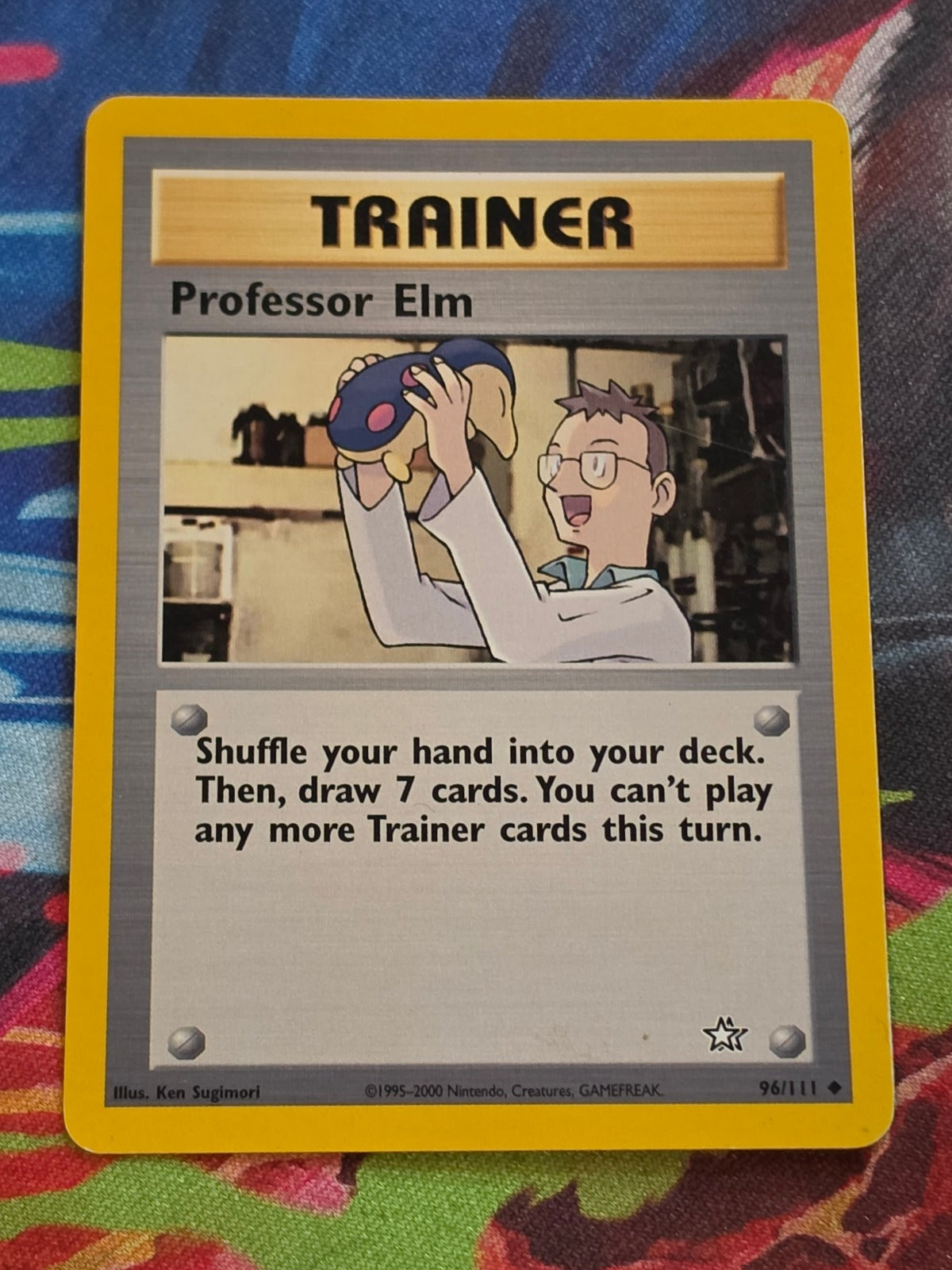 Professor Elm - 096/111 - Neo Genesis - Uncommon - Unlimited - LP Pokemon