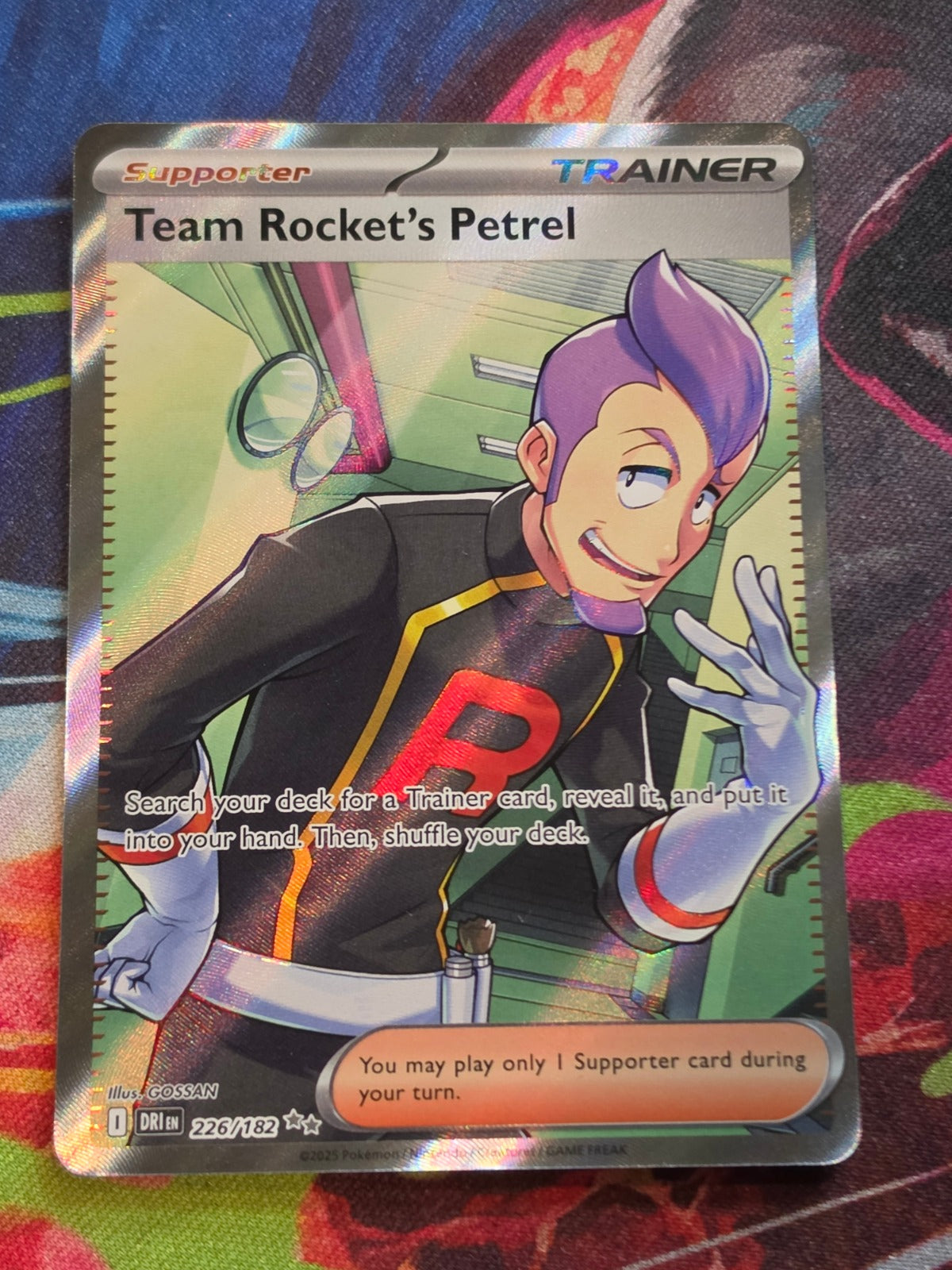 Team Rocket's Petrel Ultra Rare SV10: Destined Rivals 226/182 NM Pokemon