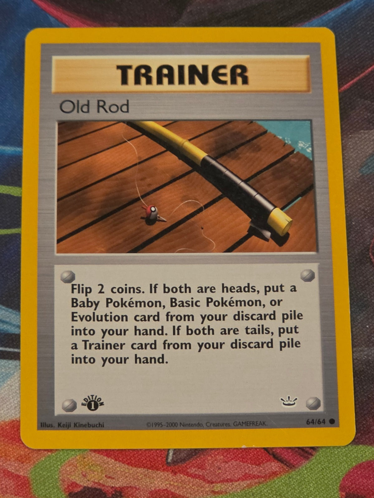 Old Rod - 64/64 - Neo Revelation - Common - 1st Edition - LP Pokemon
