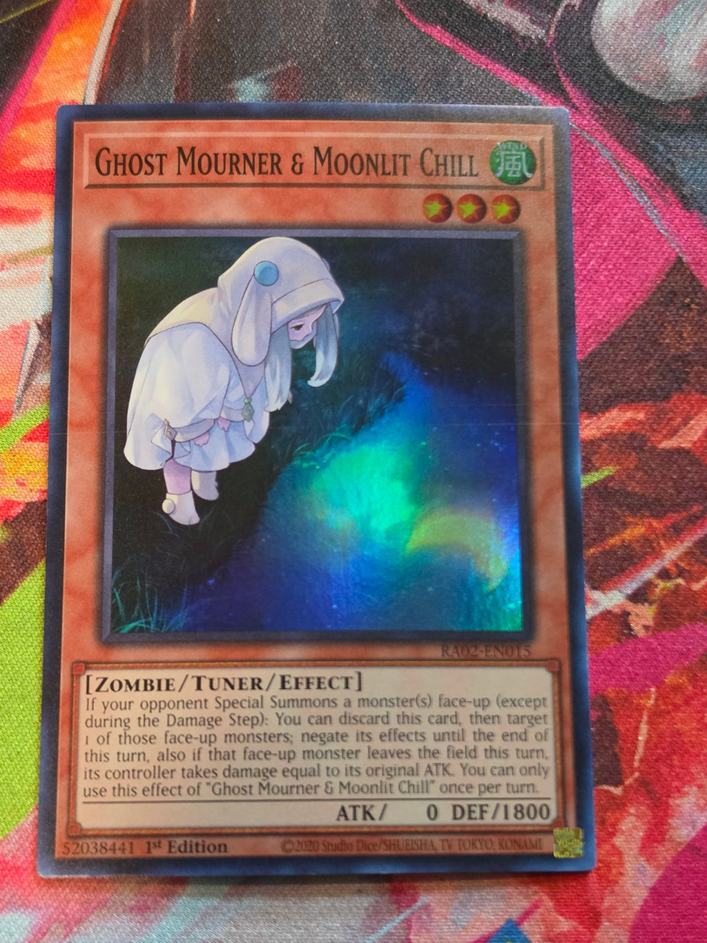 Ghost Mourner & Moonlit Chill (Alternate Art) Super Rare 25th Anniversary Rarity Collection II RA02-EN015 NM
