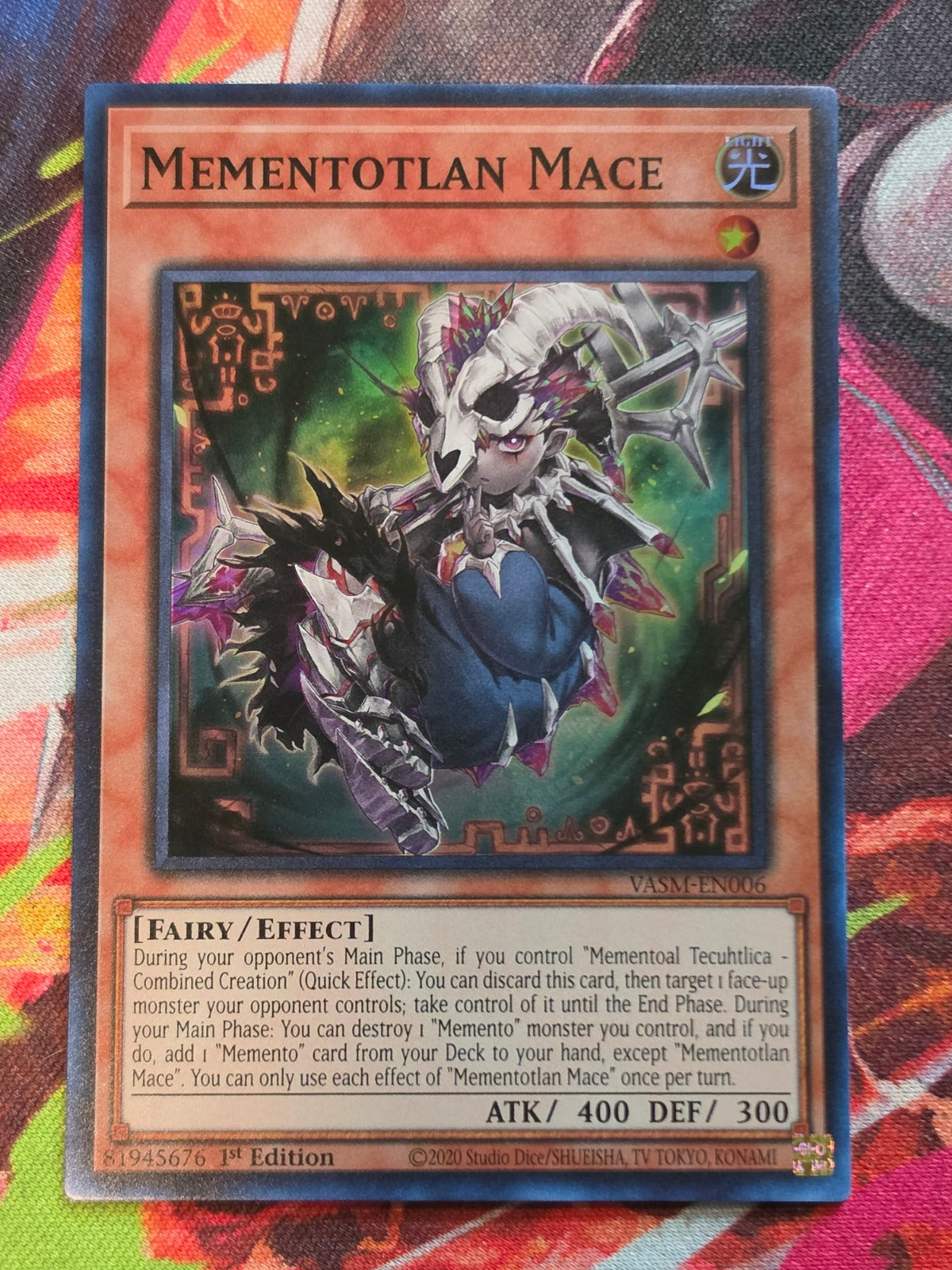 Mementotlan Mace Super Rare Valiant Smashers VASM-EN006 1st Edition LP Yu-Gi-Oh!