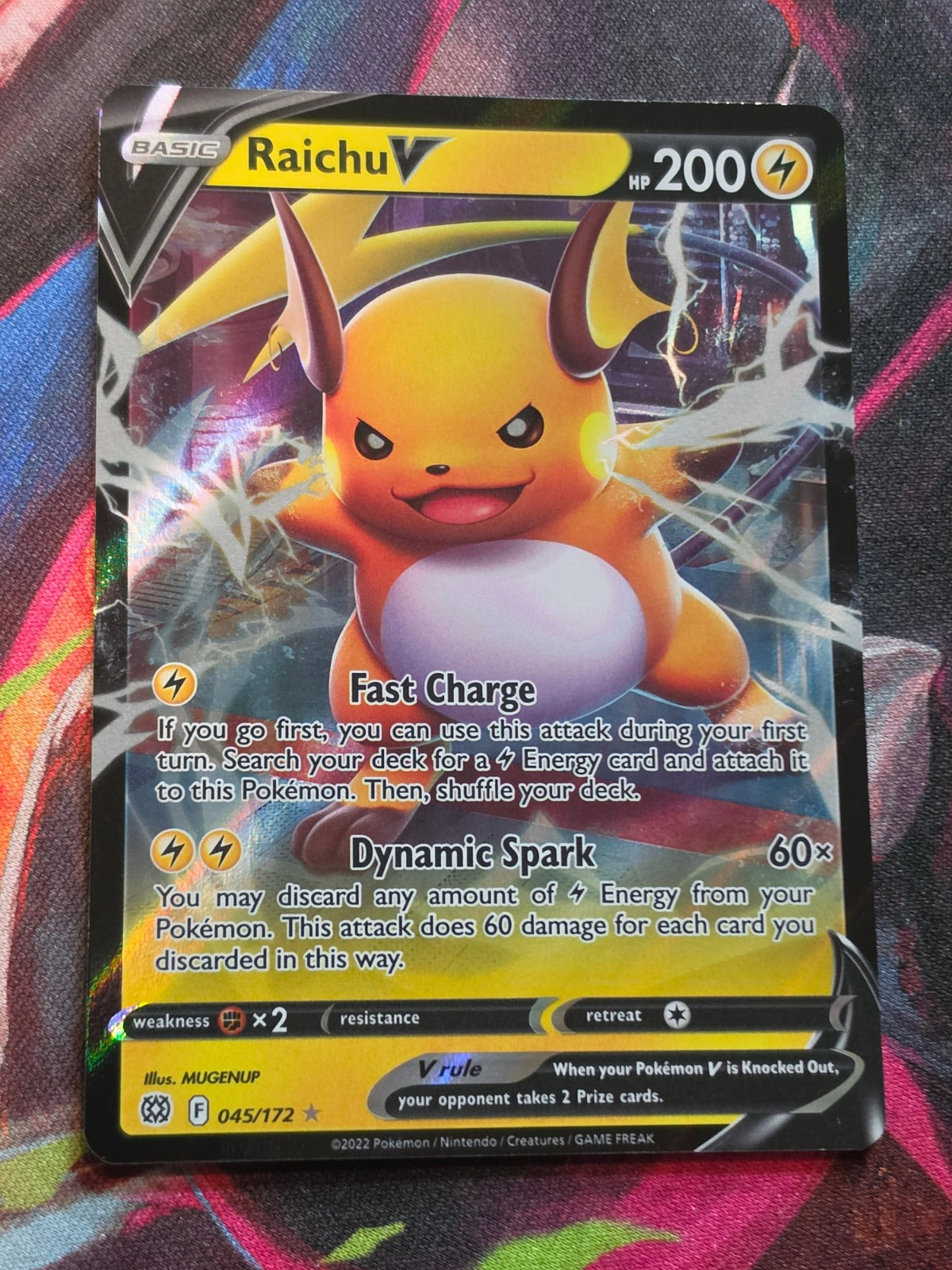 Raichu V Ultra Rare Brilliant Stars 045/172 NM Pokemon