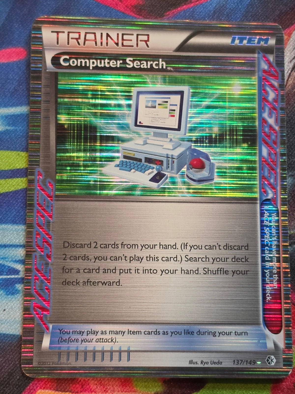 Computer Search Rare Ace Boundaries Crossed 137/149 LP Pokemon
