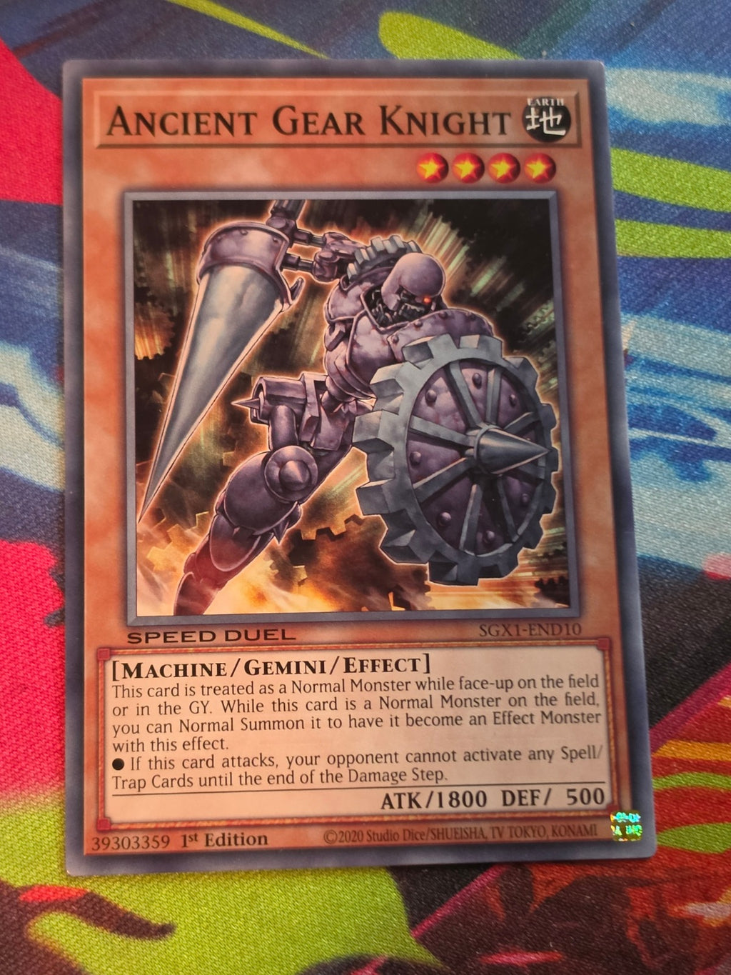Ancient Gear Knight Common Speed Duel GX: Duel Academy Box SGX1-END10 1st Edition LP Yu-Gi-Oh!