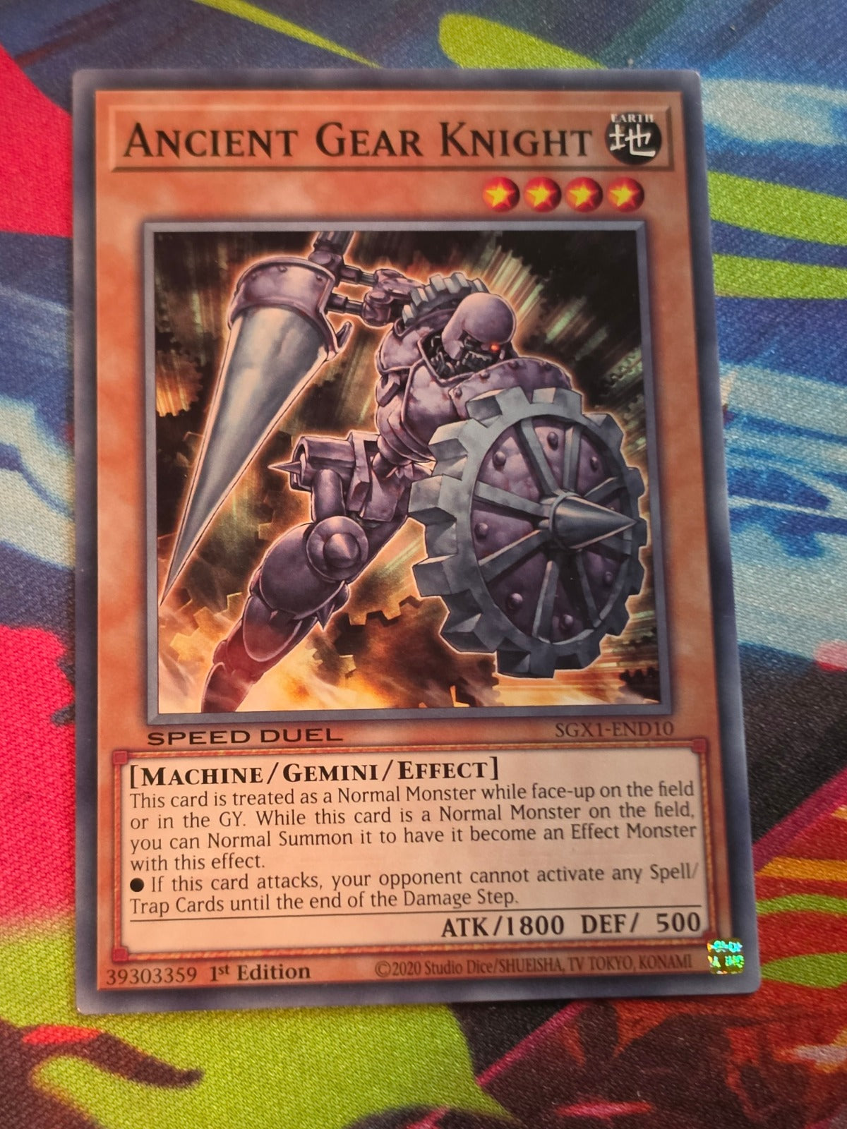 Ancient Gear Knight Common Speed Duel GX: Duel Academy Box SGX1-END10 1st Edition LP Yu-Gi-Oh!