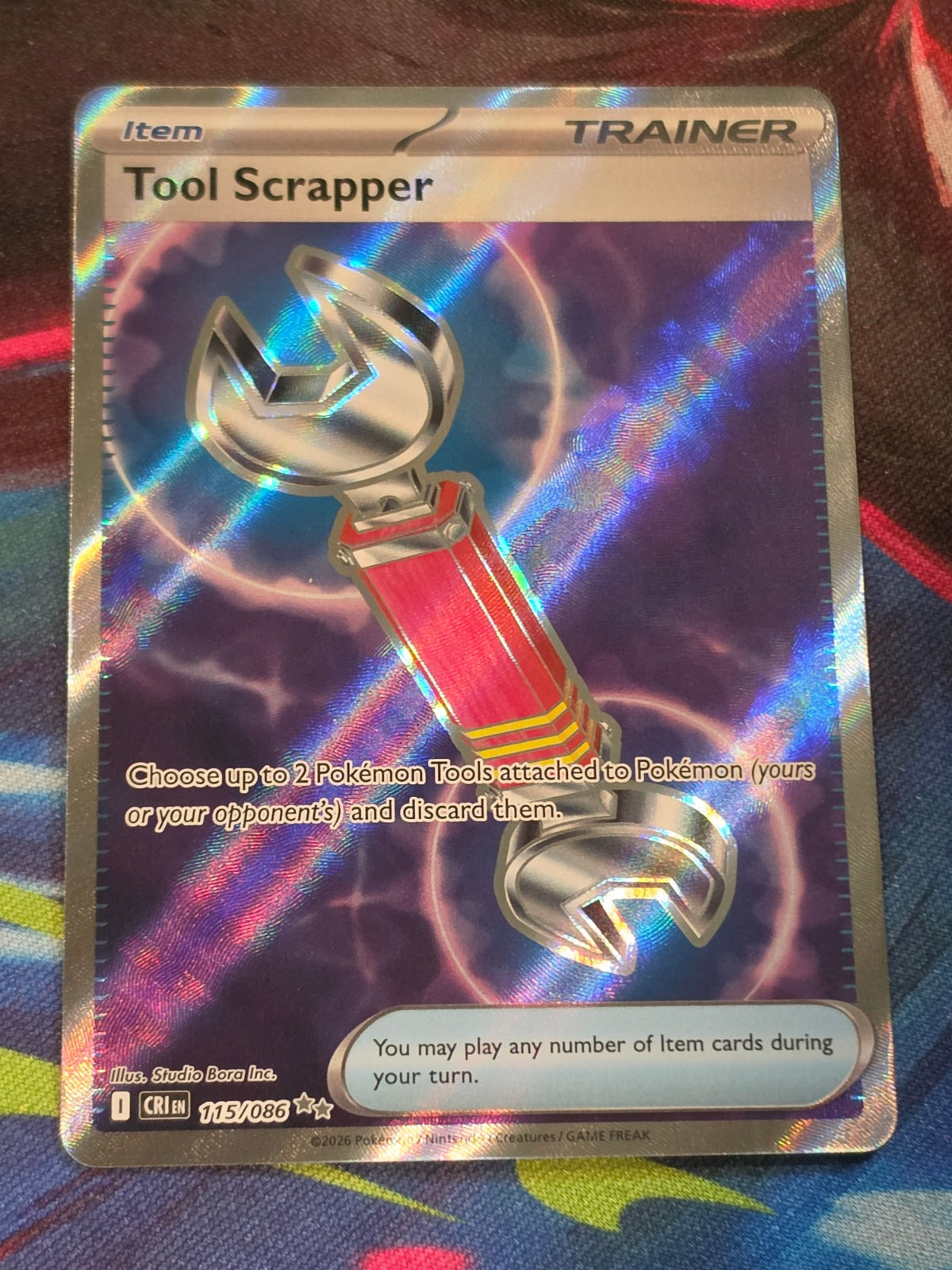 Tool Scrapper Ultra Rare Chaos Rising 115/086 NM Pokemon