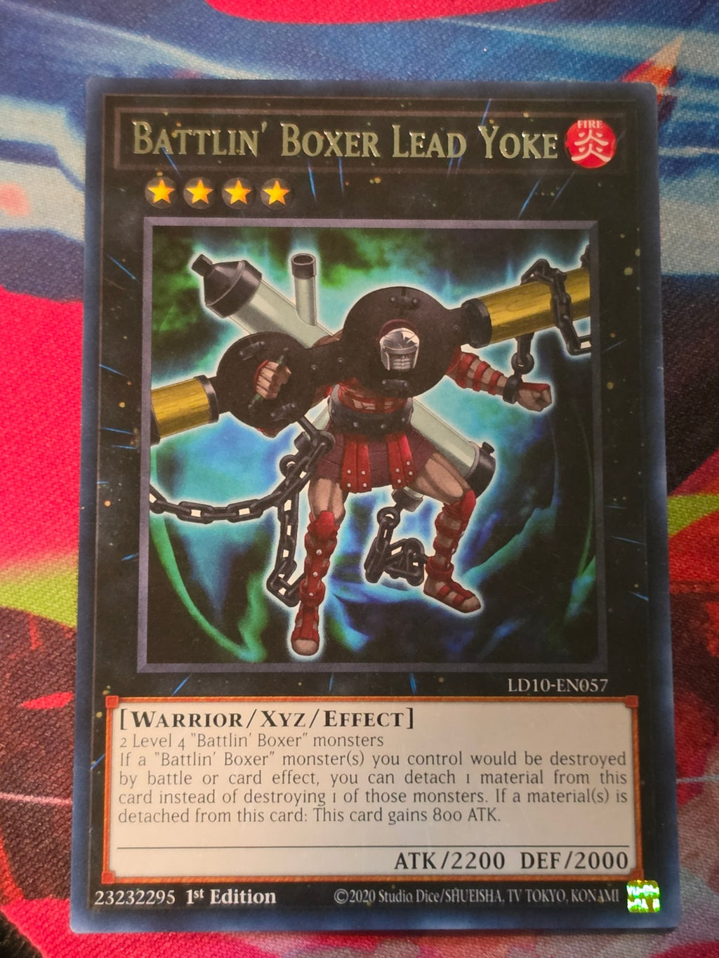 Battlin' Boxer Lead Yoke Rare Legendary Duelists: Soulburning Volcano LD10-EN057 LP