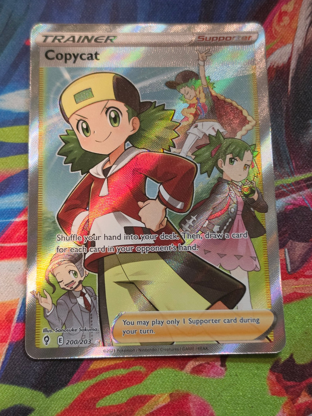 Copycat (Full Art) Ultra Rare SWSH07: Evolving Skies 200/203 NM Pokemon