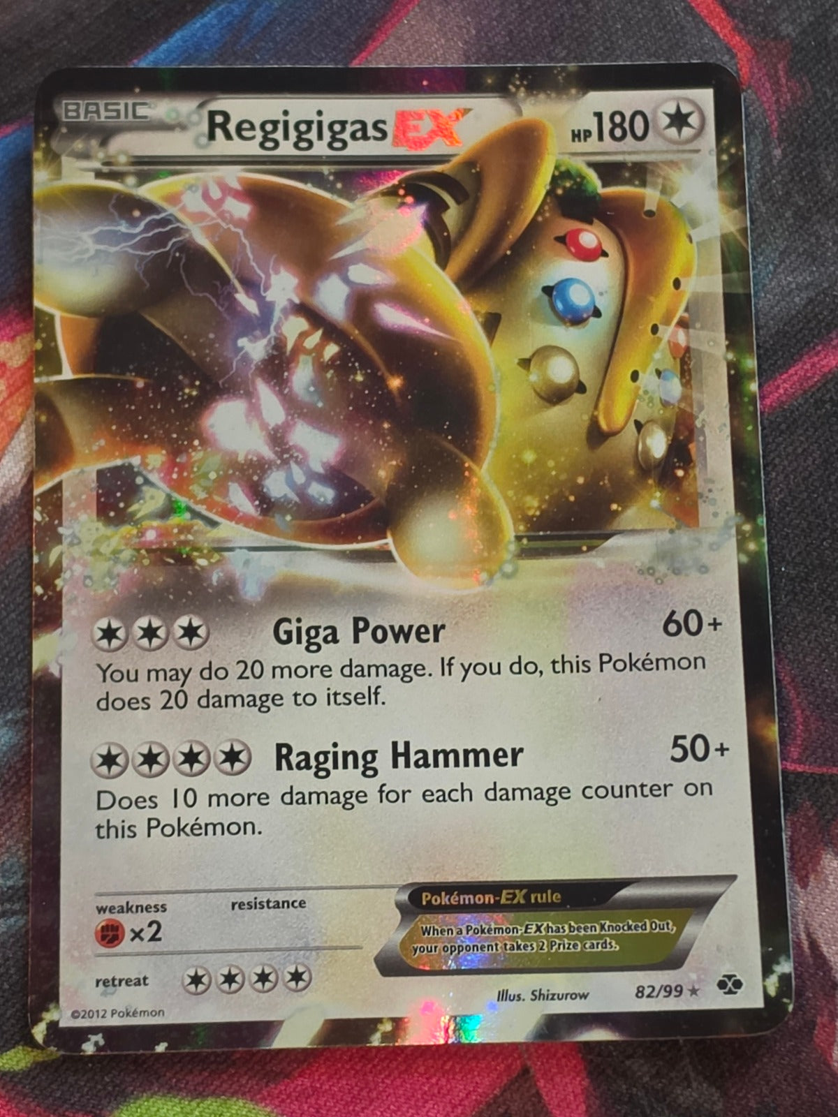 Regigigas EX Ultra Rare Next Destinies 82/99 MP Pokemon