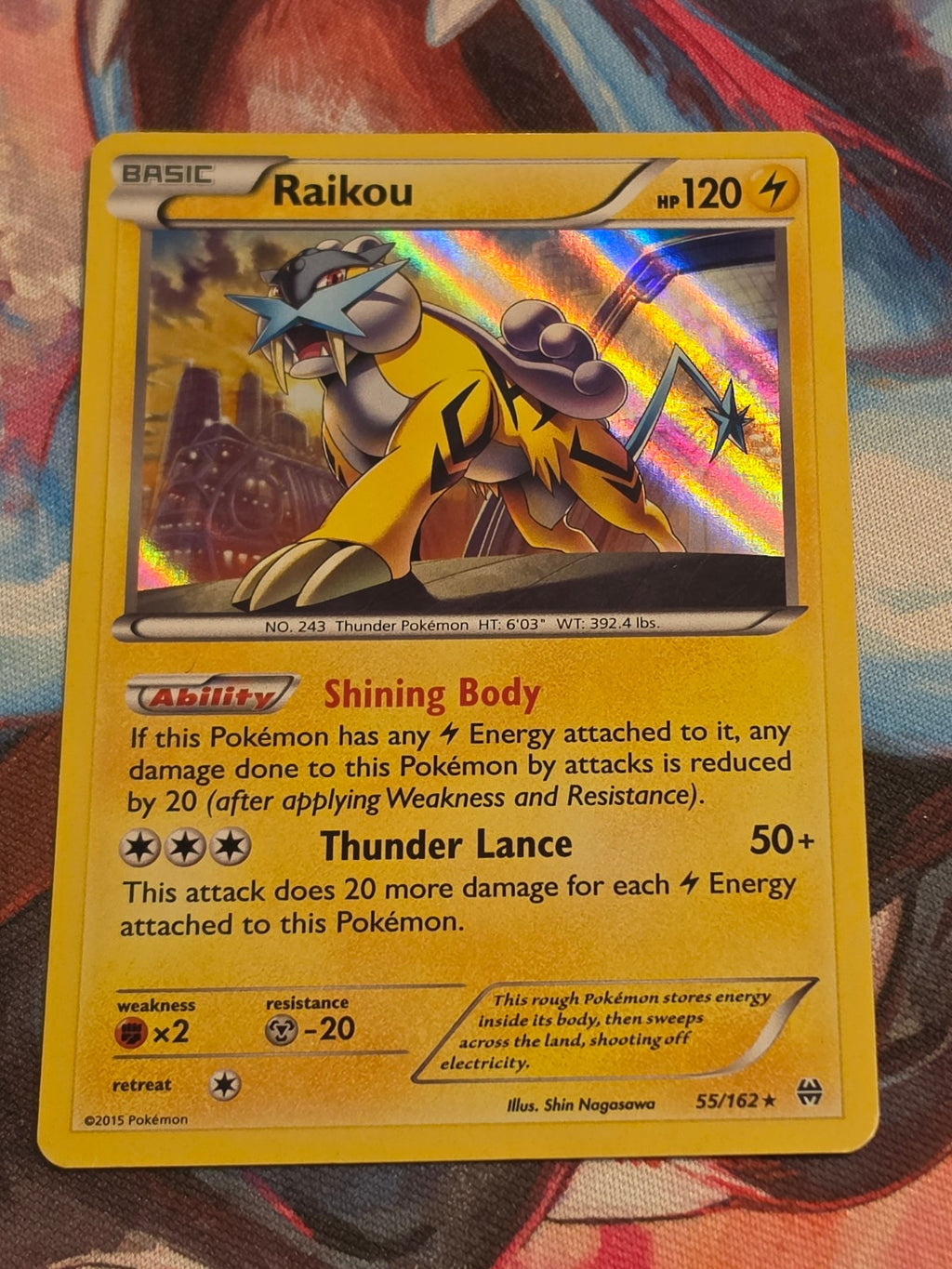 Raikou Holo Rare XY - BREAKthrough 55/162 LP Pokemon