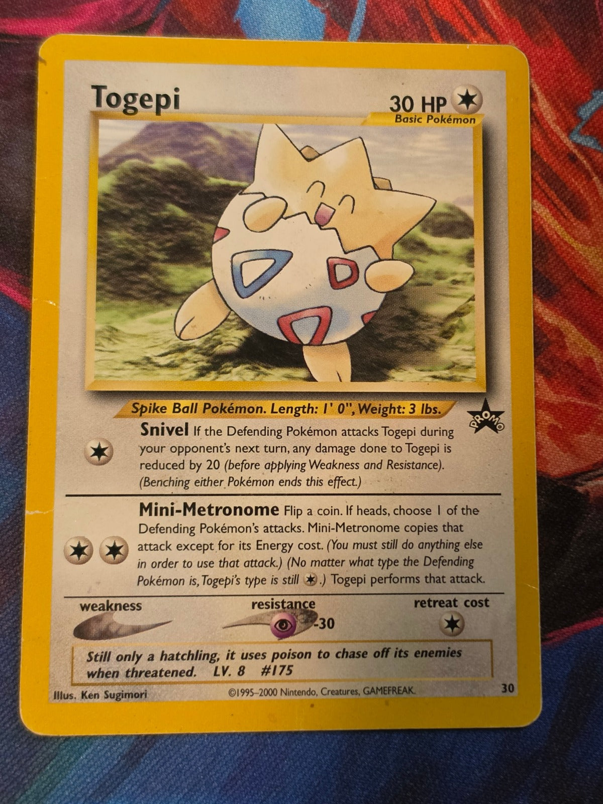 Togepi Promo WotC Promo 30/53 HP/DMG Pokemon