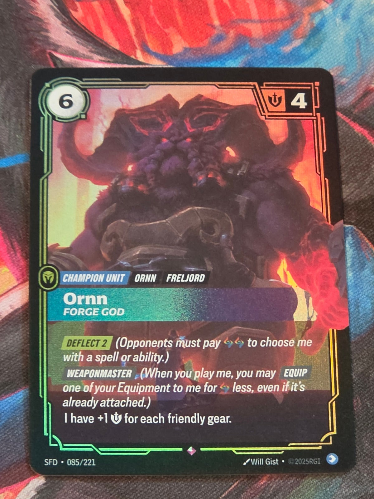 Ornn, Forge God - 085/221 - Spiritforged - Rare - NM