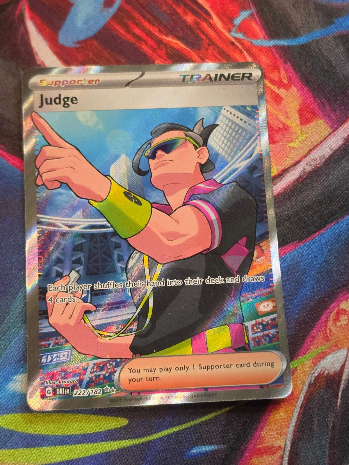 Judge Ultra Rare Destined Rivals 222/182 NM Pokemon