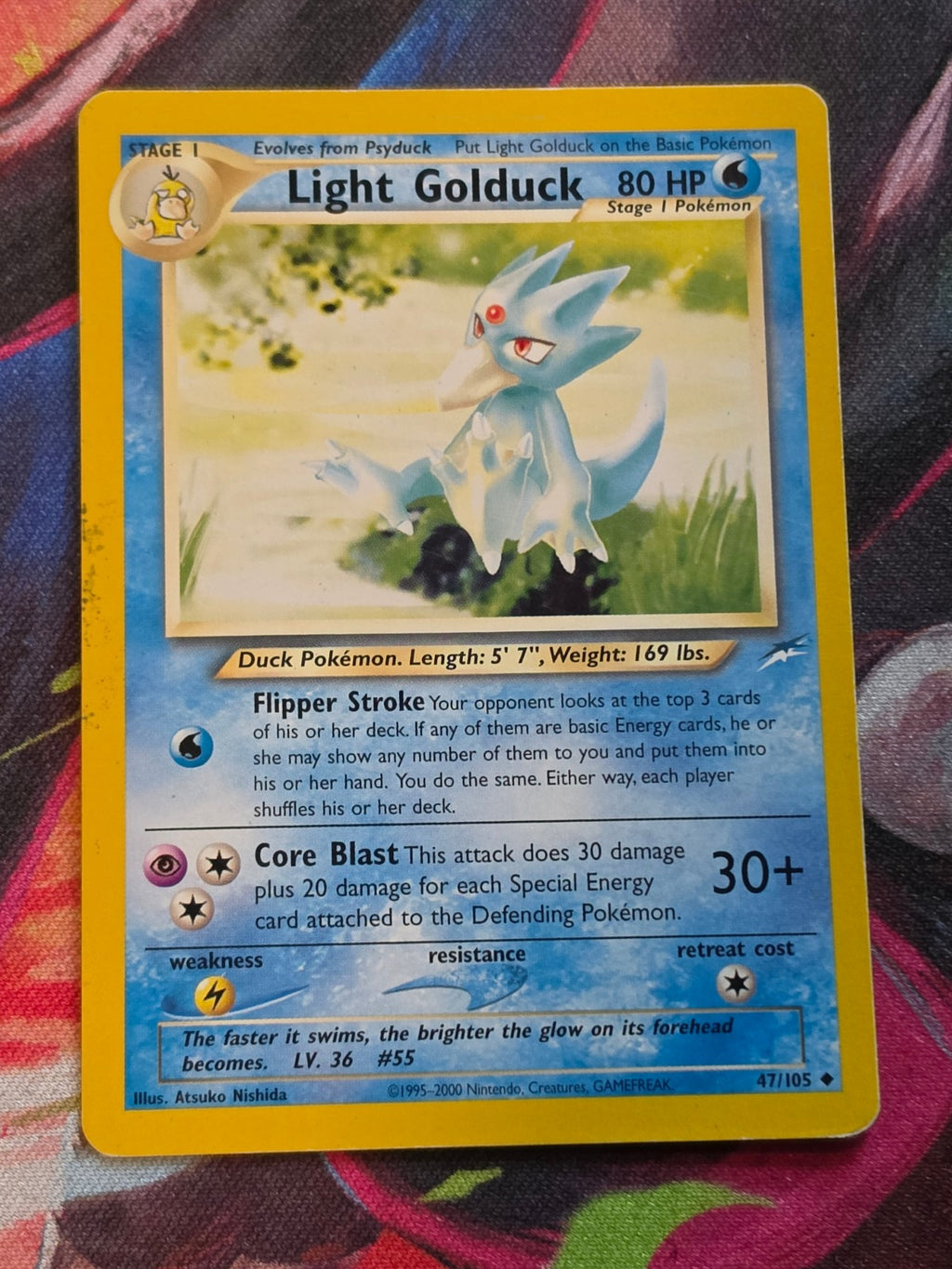 Light Golduck - 047/105 - Neo Destiny - Uncommon - Unlimited - MP Pokemon