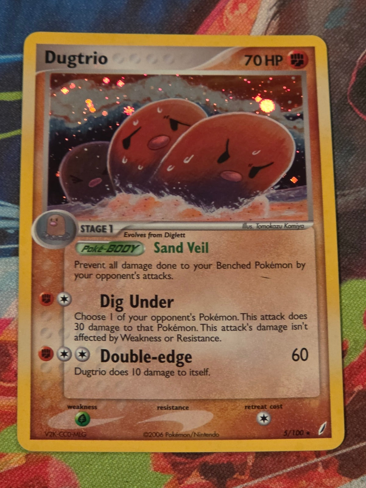 Dugtrio Holo Rare EX Crystal Guardians 5/100 LP+ Pokemon