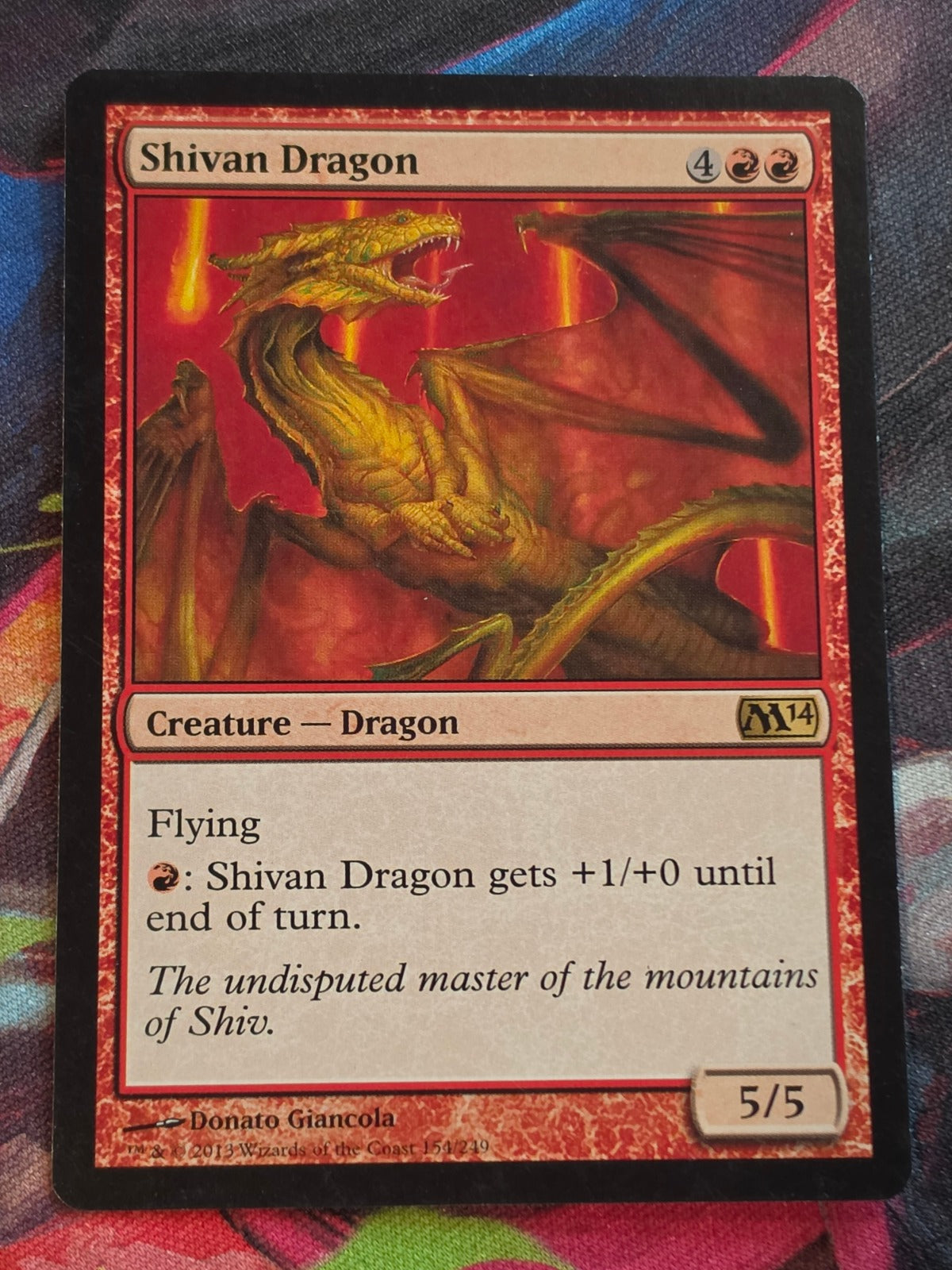 Shivan Dragon - 154 - Magic 2014 (M14) - R - LP MTG