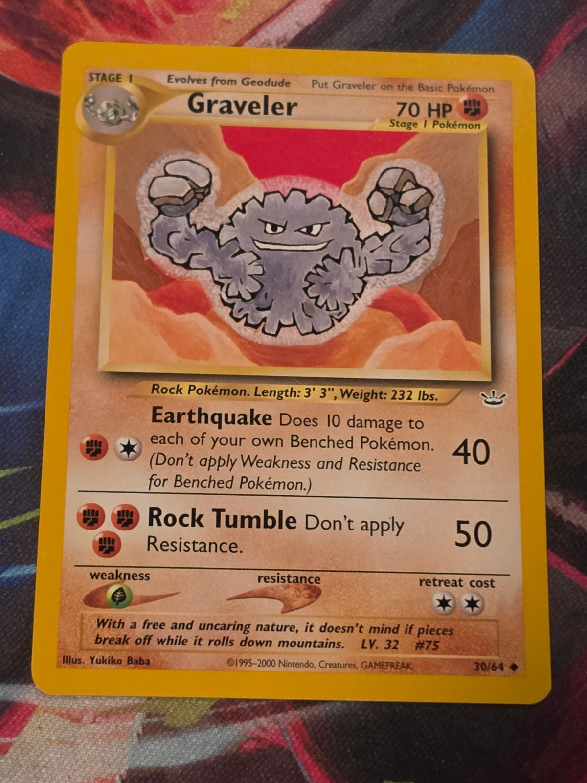Graveler - 30/64 - Neo Revelation - Uncommon - Unlimited - LP Pokemon