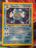 Poliwrath Holo Rare Base Set 2 015/130 MP Pokemon