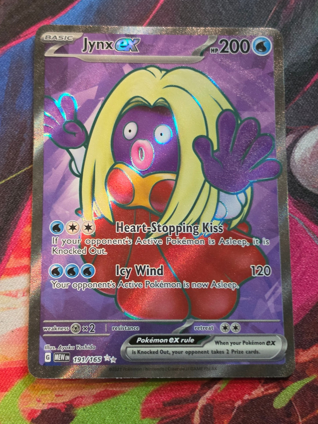 Jynx ex Ultra Rare Scarlet & Violet 151 191/165 NM Pokemon