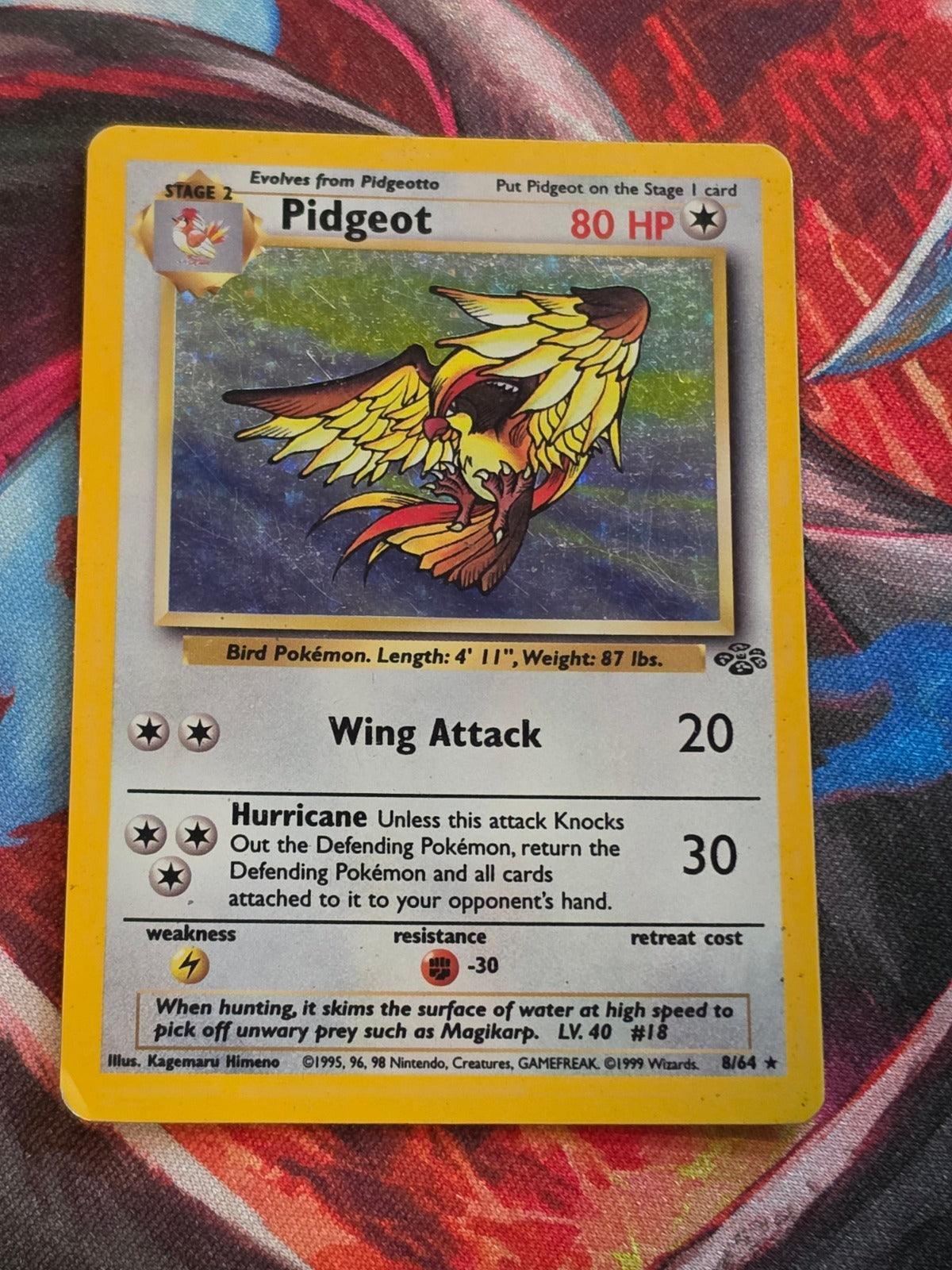 Pidgeot Holo Rare Jungle 08/64 MP Pokemon