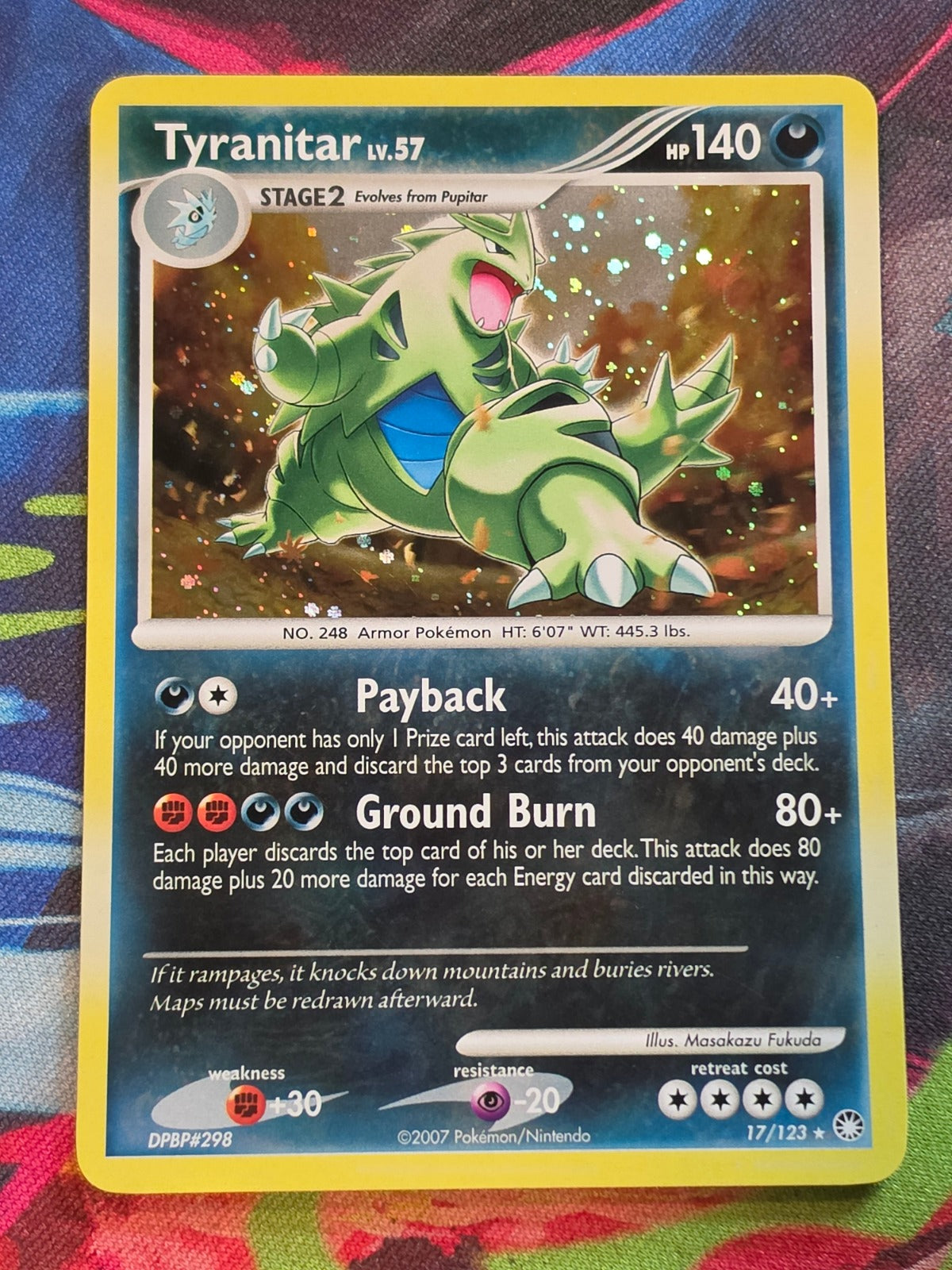 Tyranitar Holo Rare Mysterious Treasures 17/123 NM Pokemon
