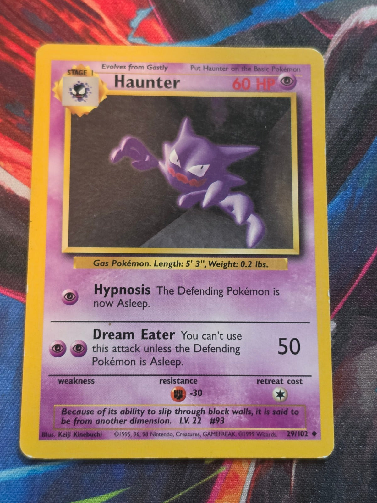 Haunter Unlimited Base Set Uncommon 029/102 MP Pokemon