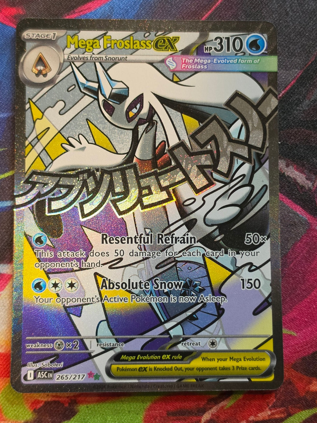 Mega Froslass ex Mega Attack Rare ME: Ascended Heroes 265/217 NM Pokemon