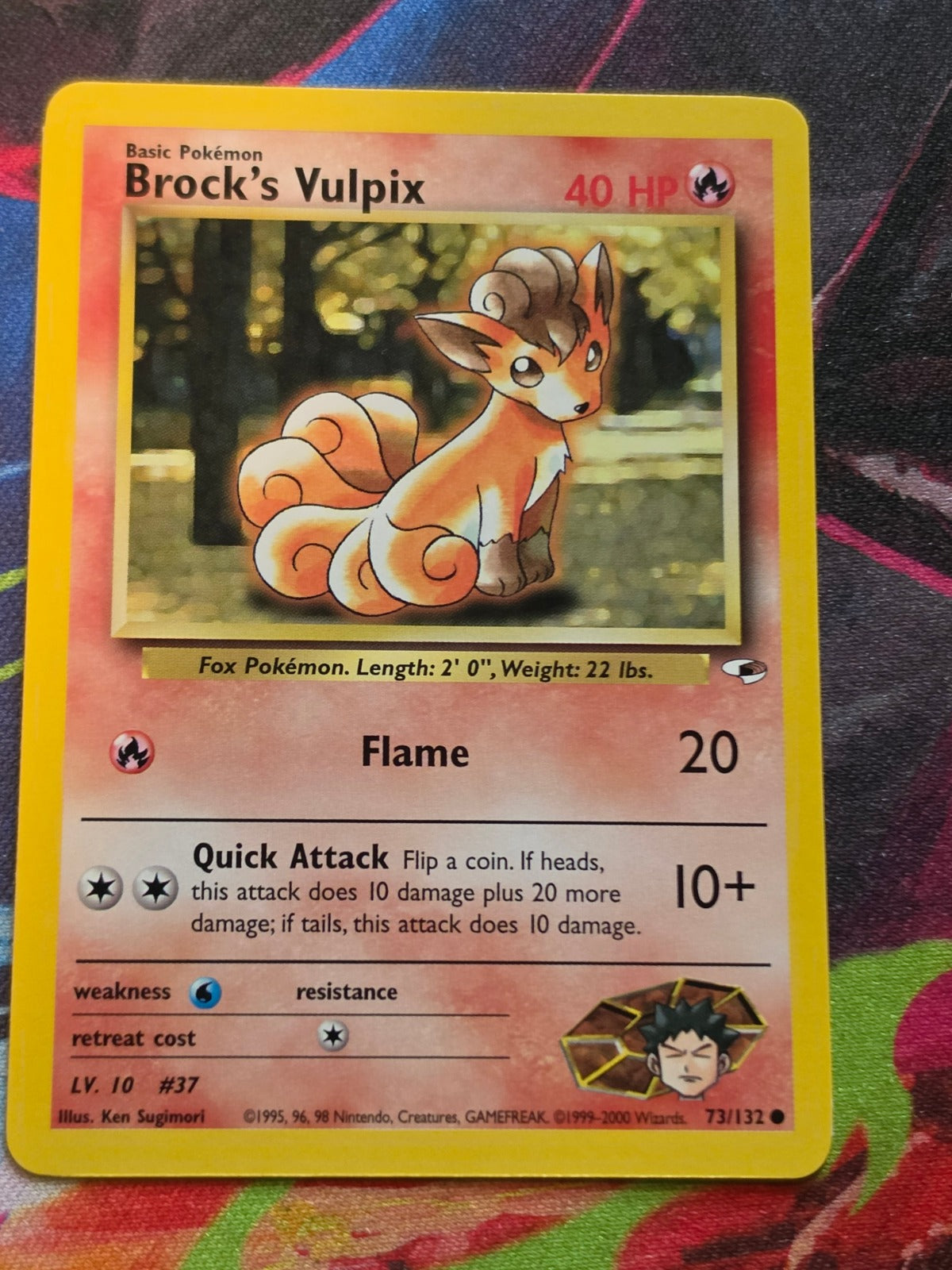 Brock's Vulpix - 073/132 - Gym Heroes - Common - Unlimited - NM Pokemon